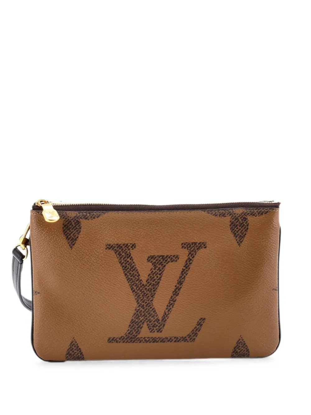 Double Zip Pochette Reverse Monogram Giant clutch bag