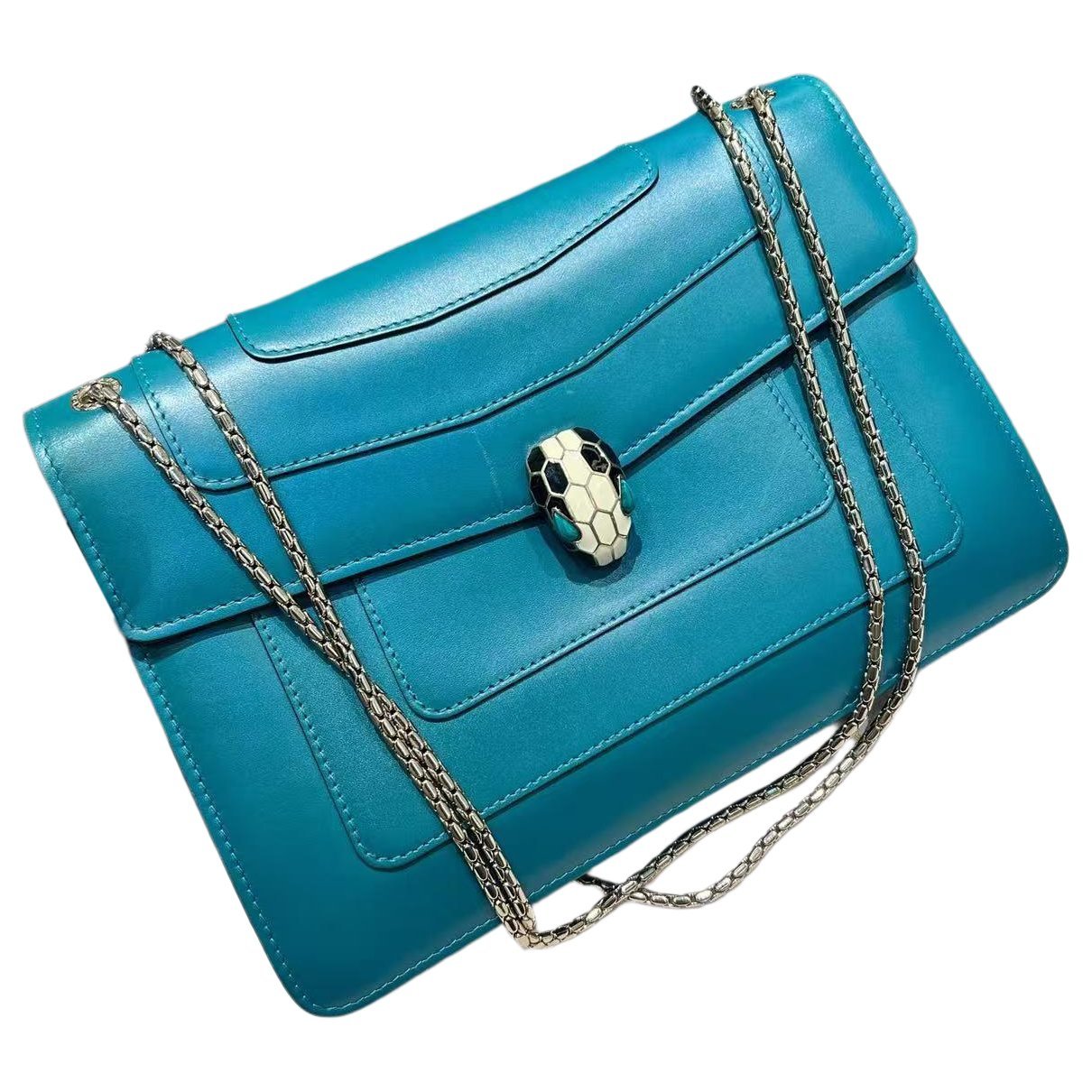 Serpenti leather handbag