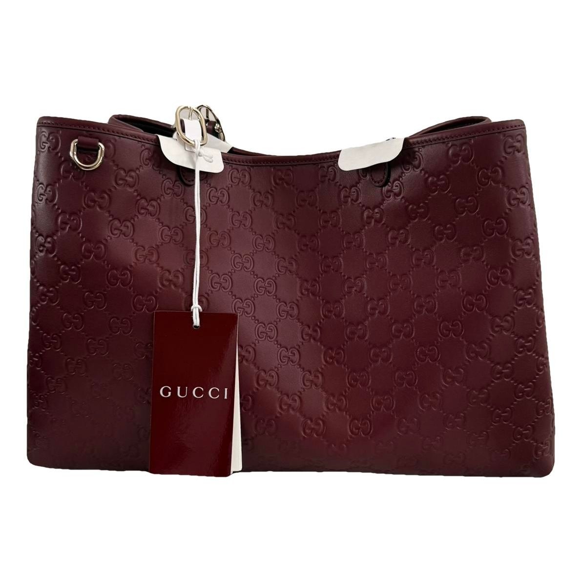 Leather tote