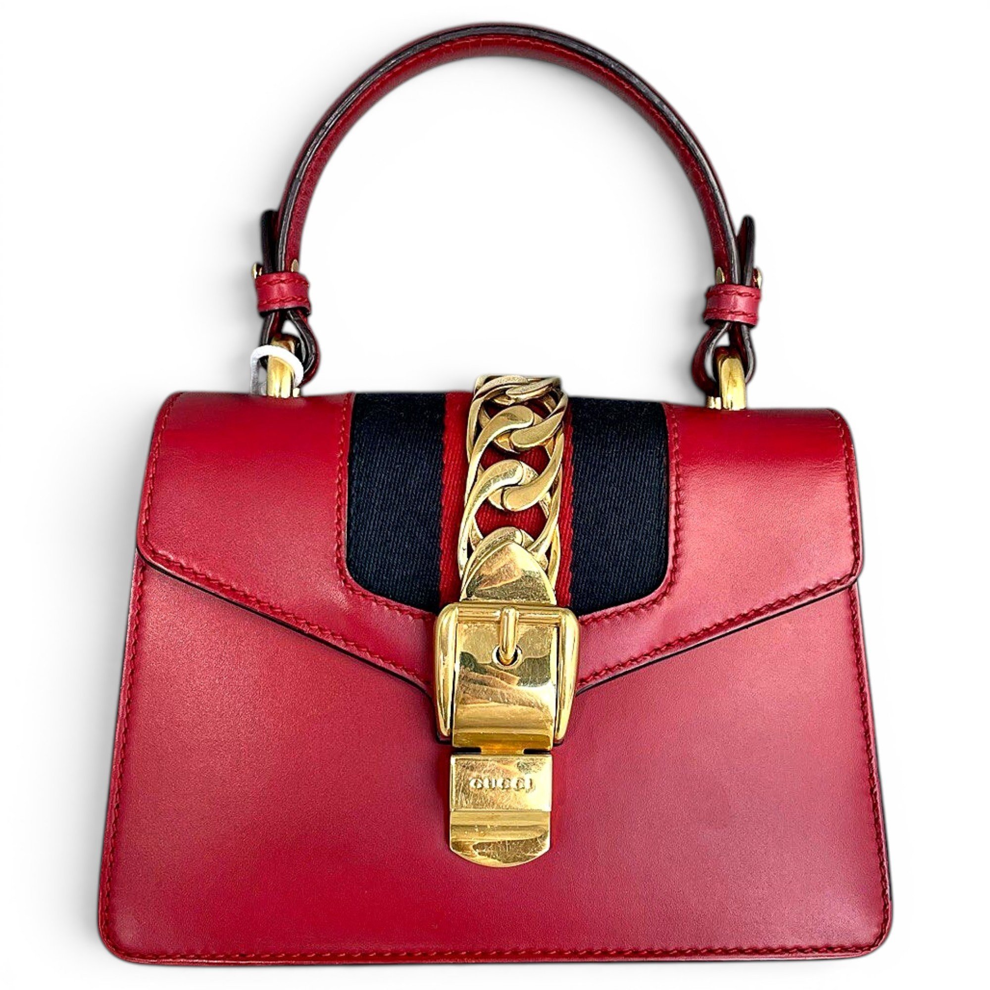 Sylvie Top Handle leather handbag