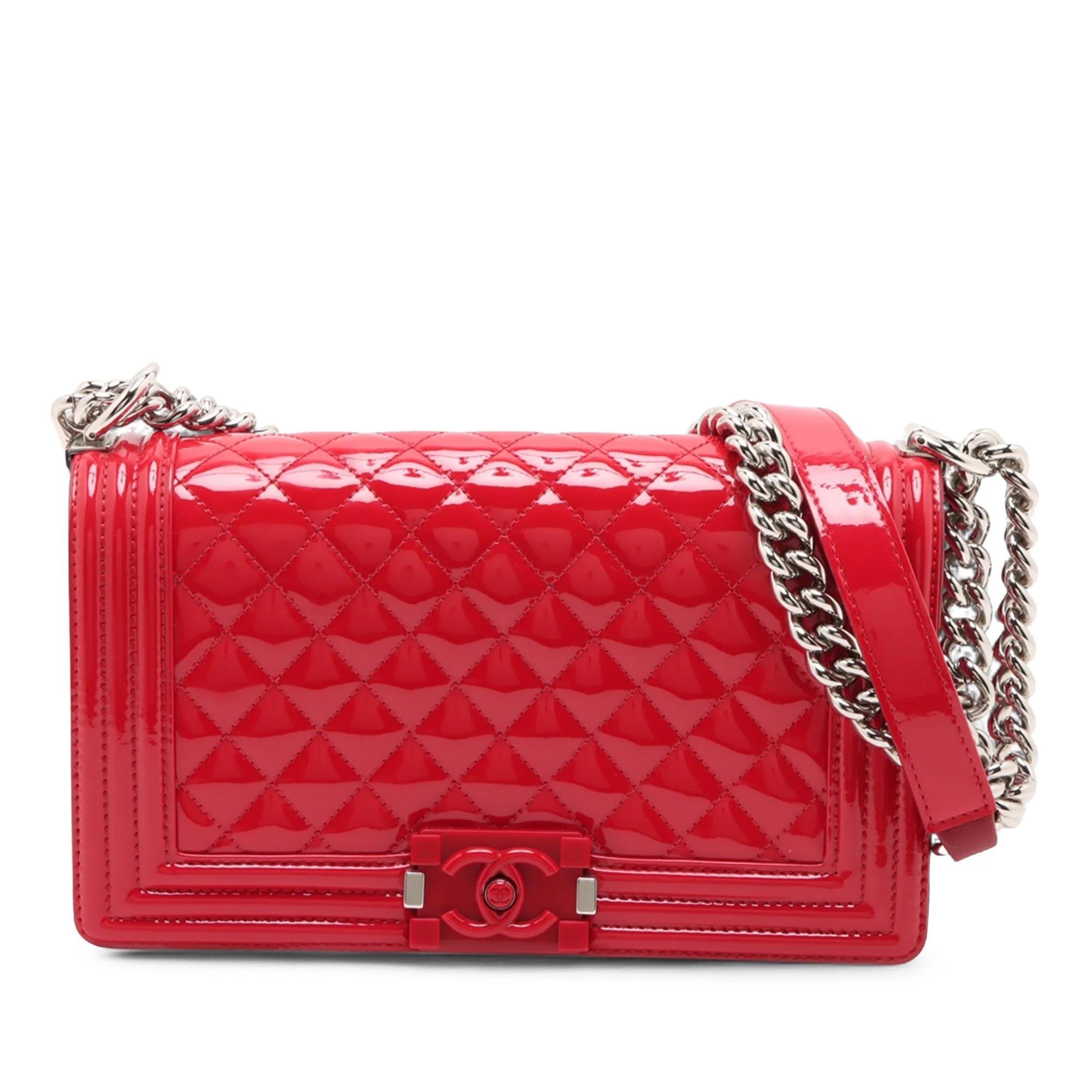 Boy patent leather crossbody bag