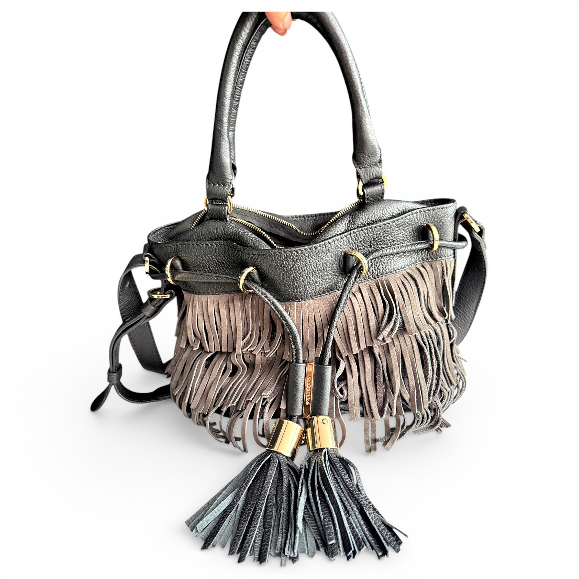 Leather handbag