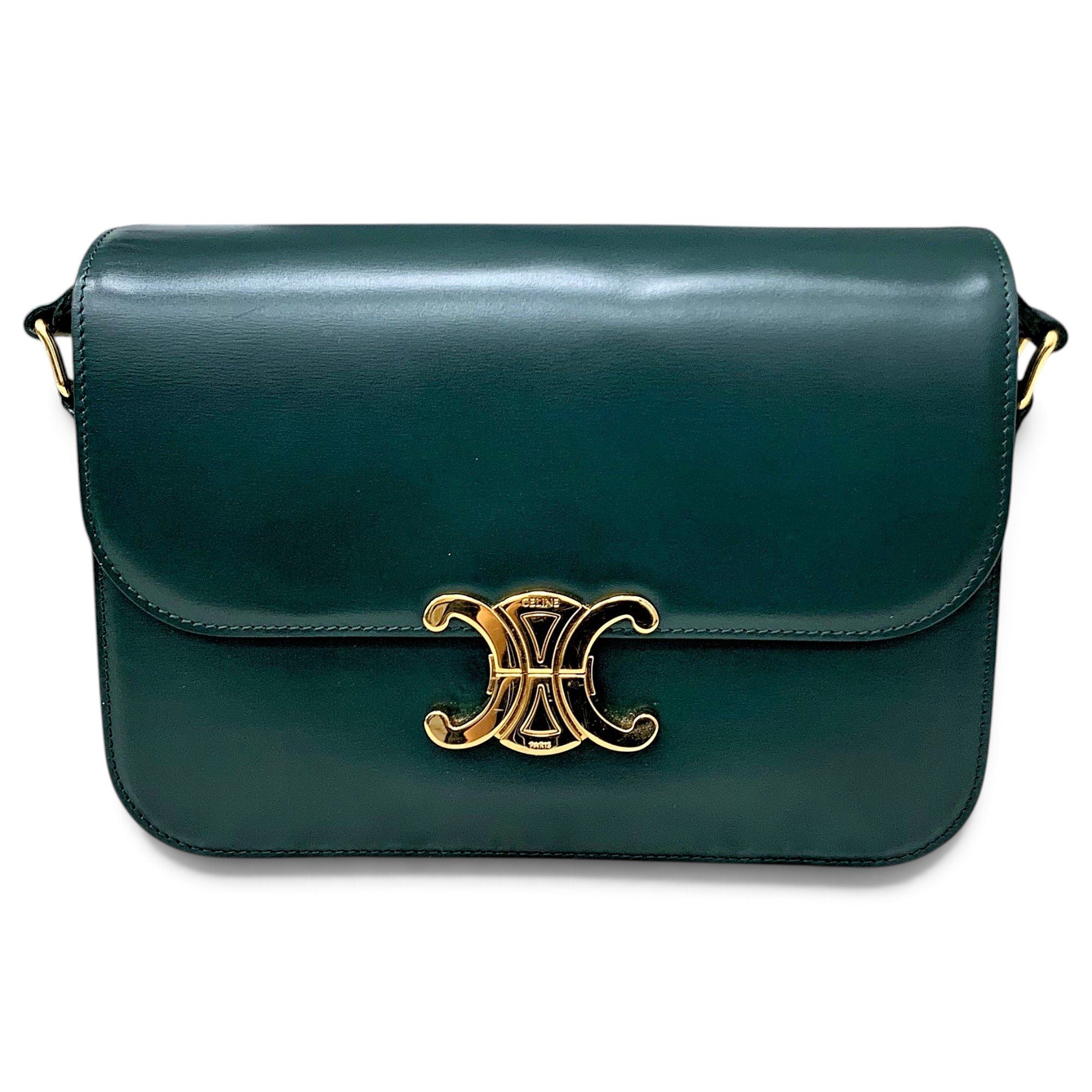 Triomphe leather handbag