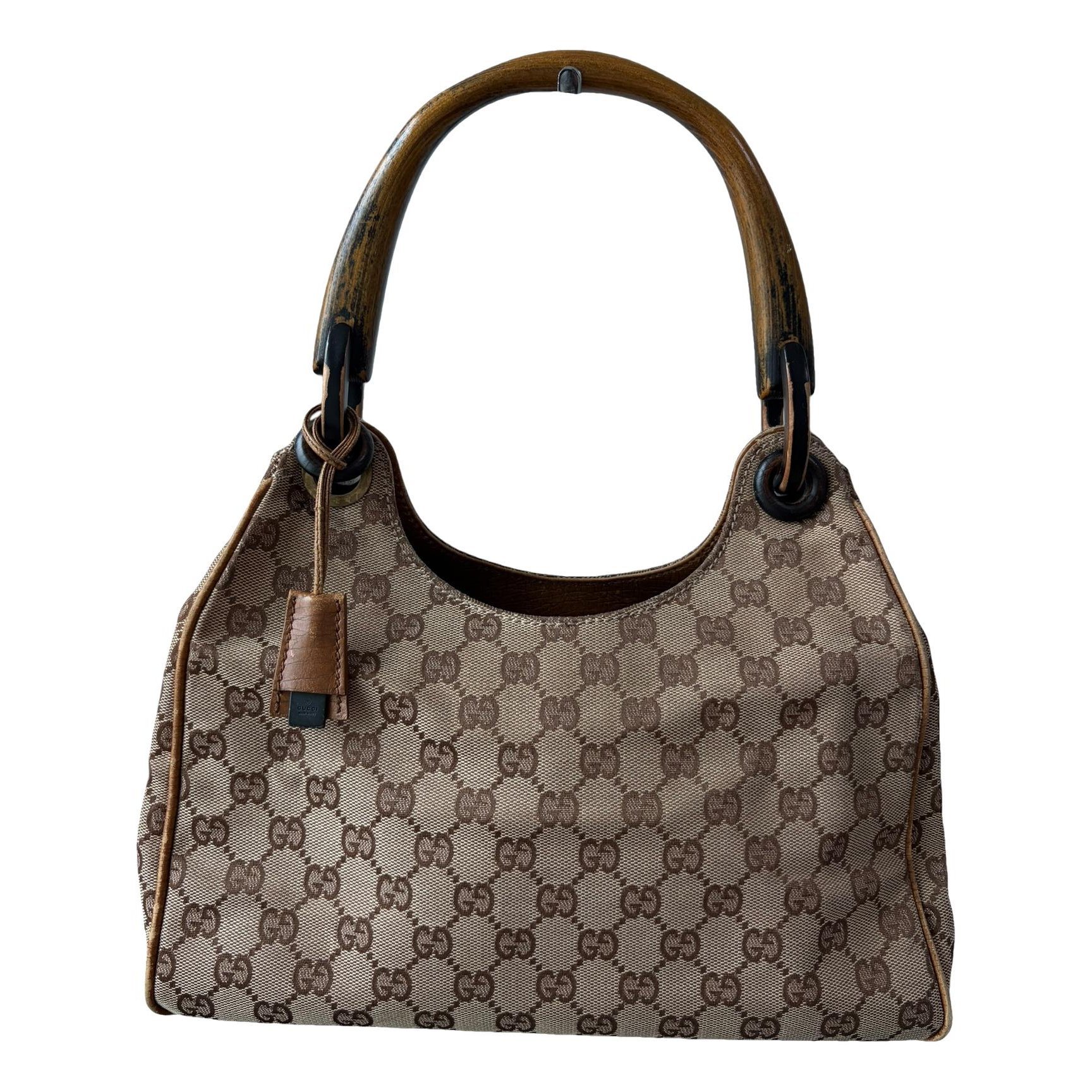 Bamboo Frame Satchel cloth handbag