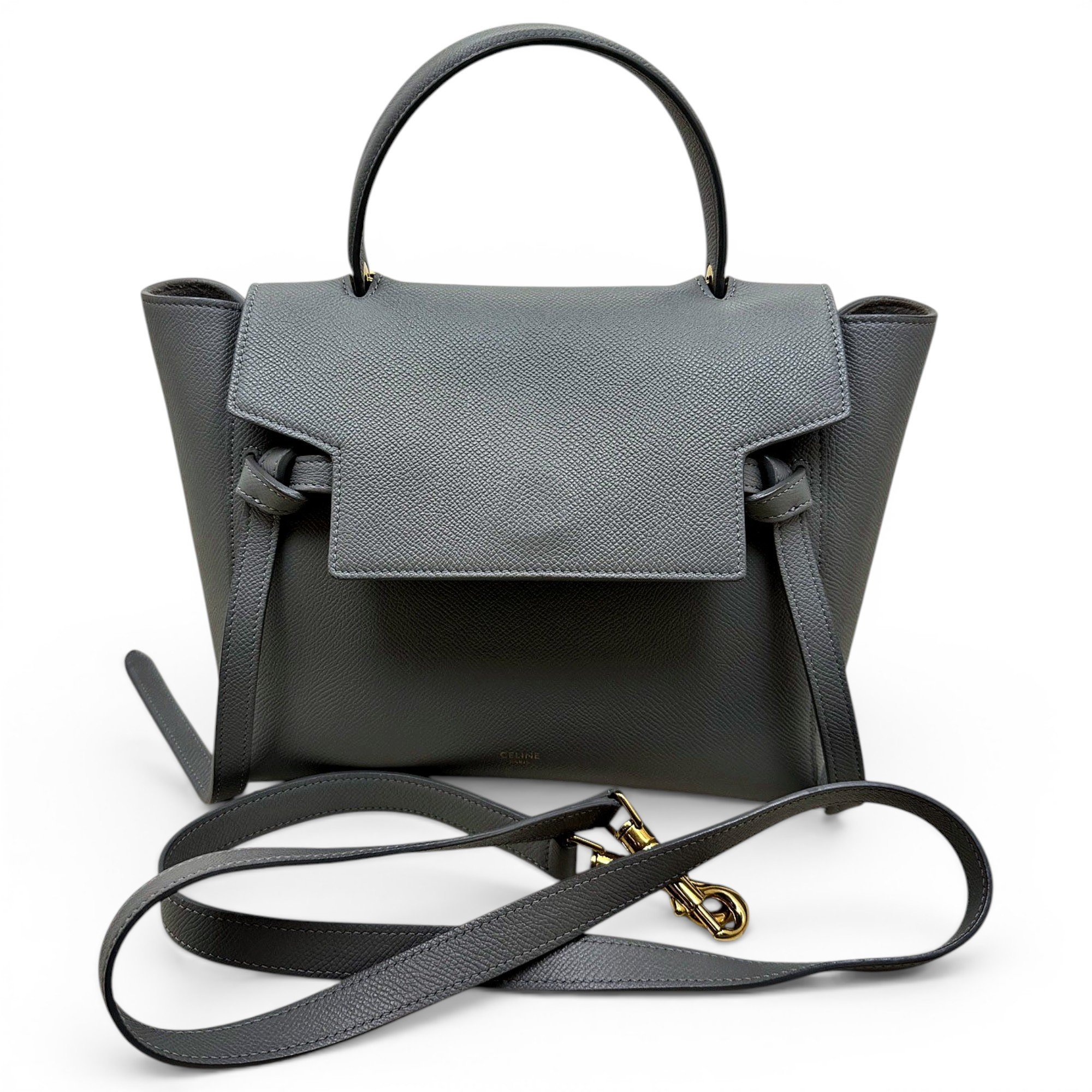 Belt leather handbag