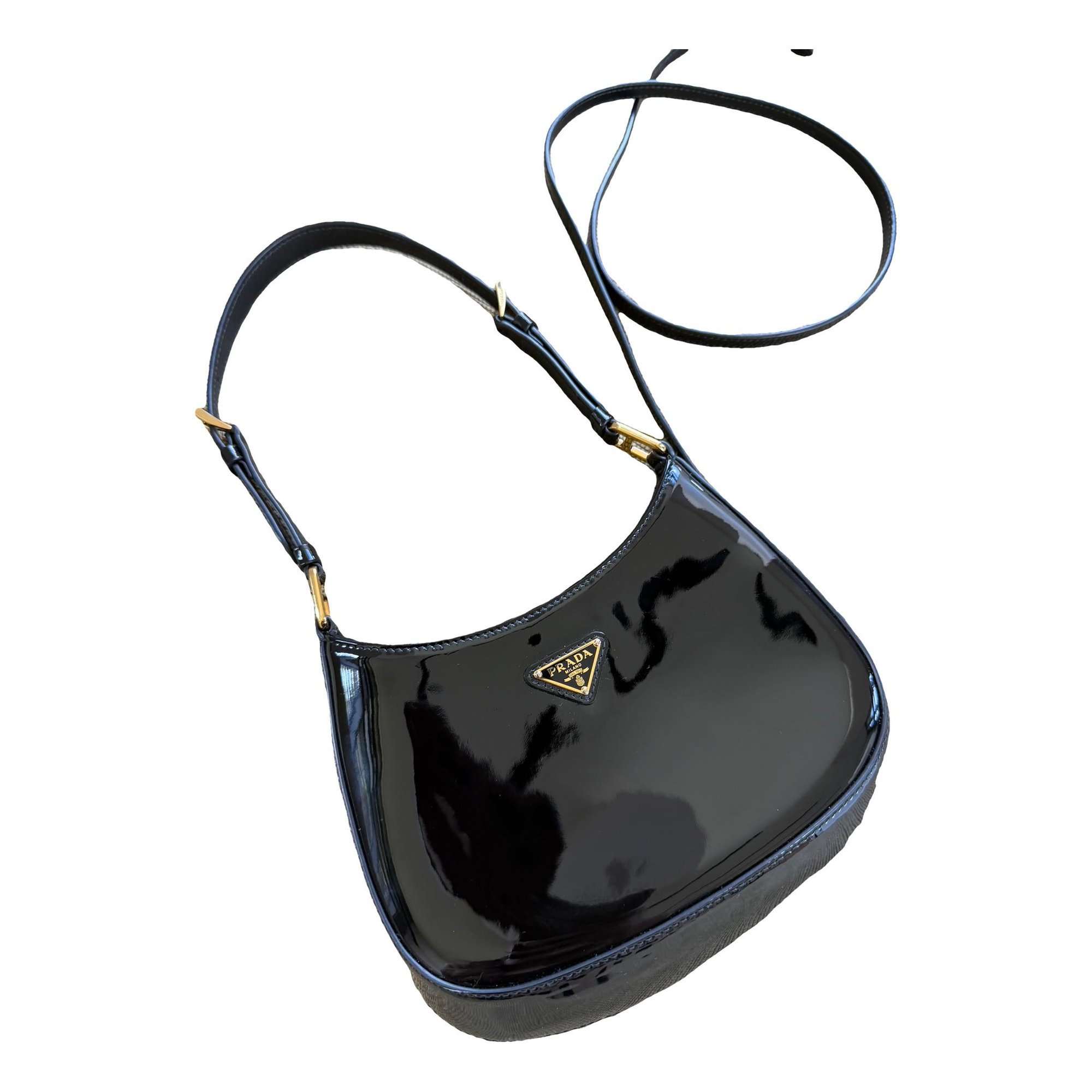Cleo patent leather handbag