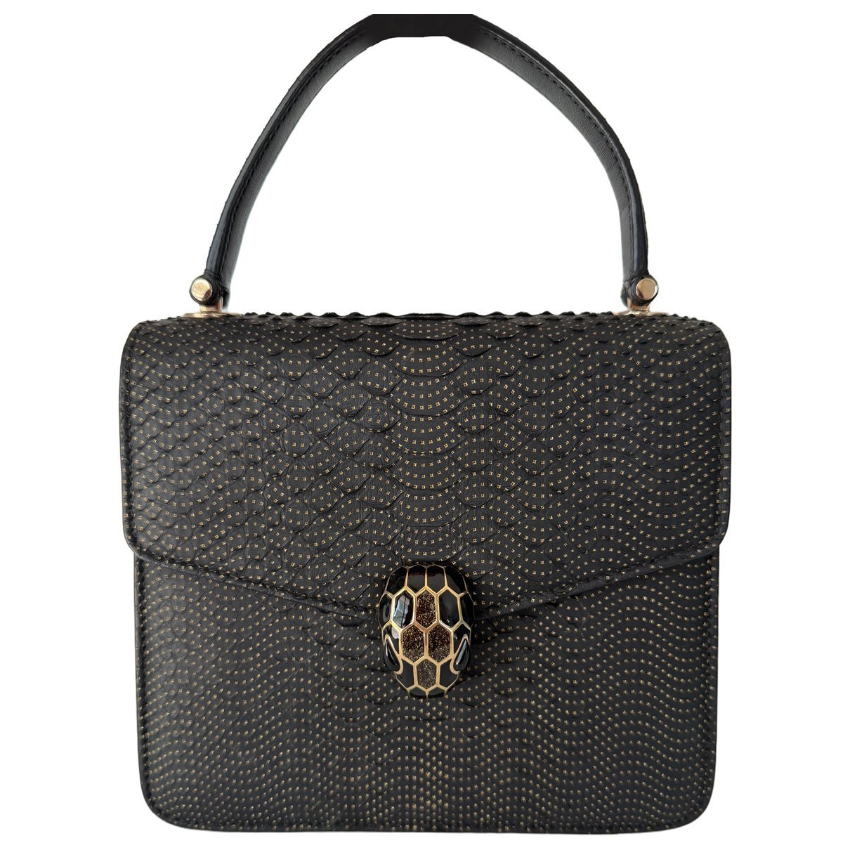 Serpenti leather handbag
