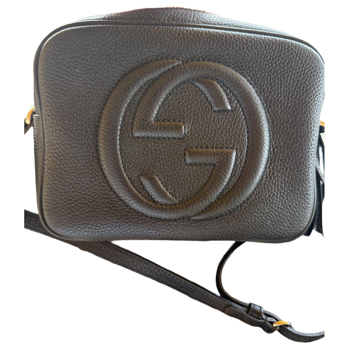 Leather clutch bag