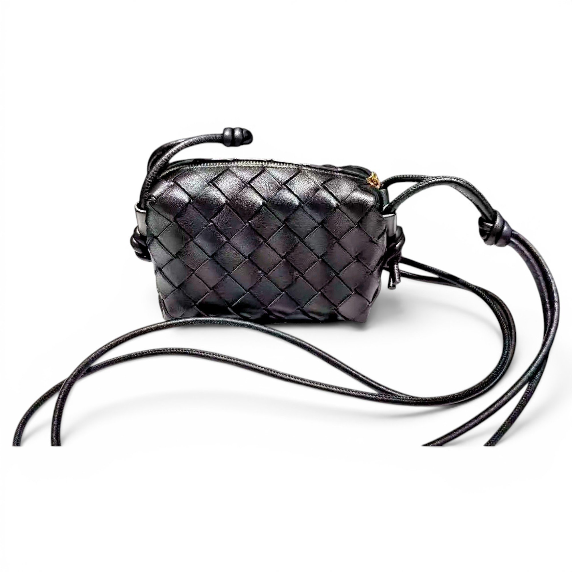 Loop leather crossbody bag