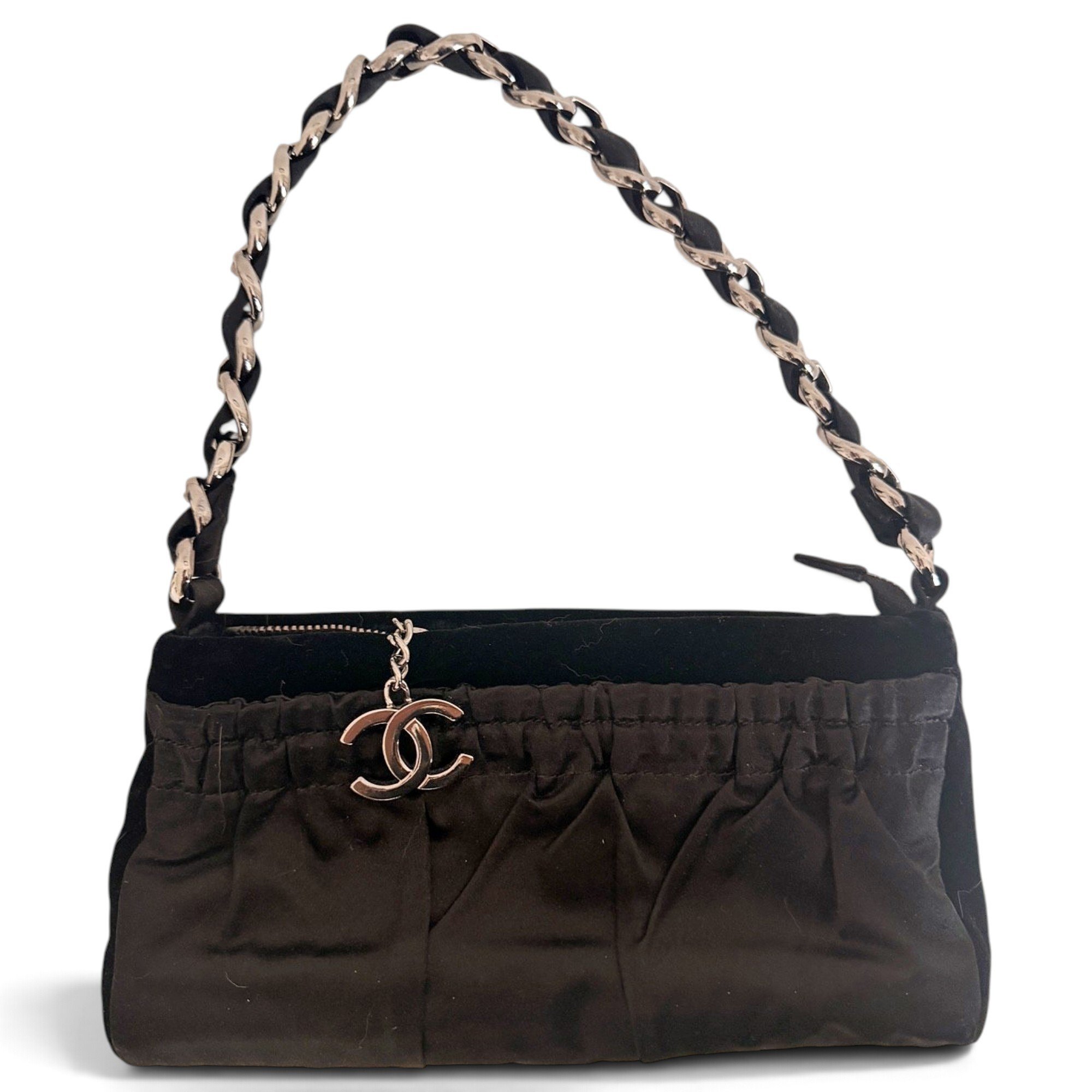 Velvet handbag