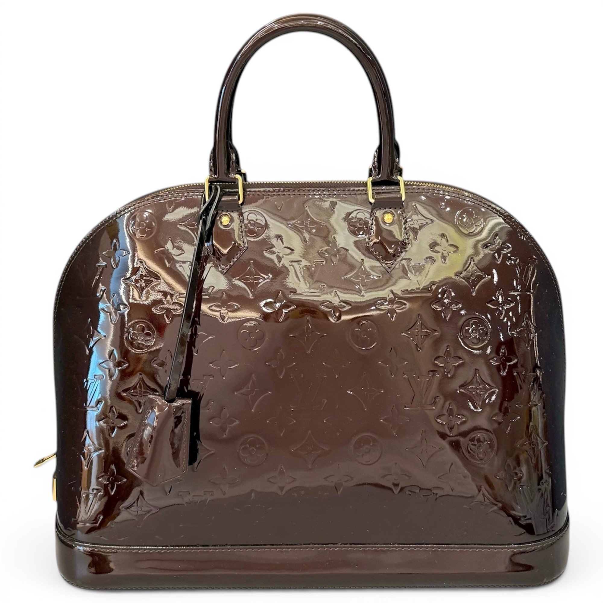 Alma patent leather handbag