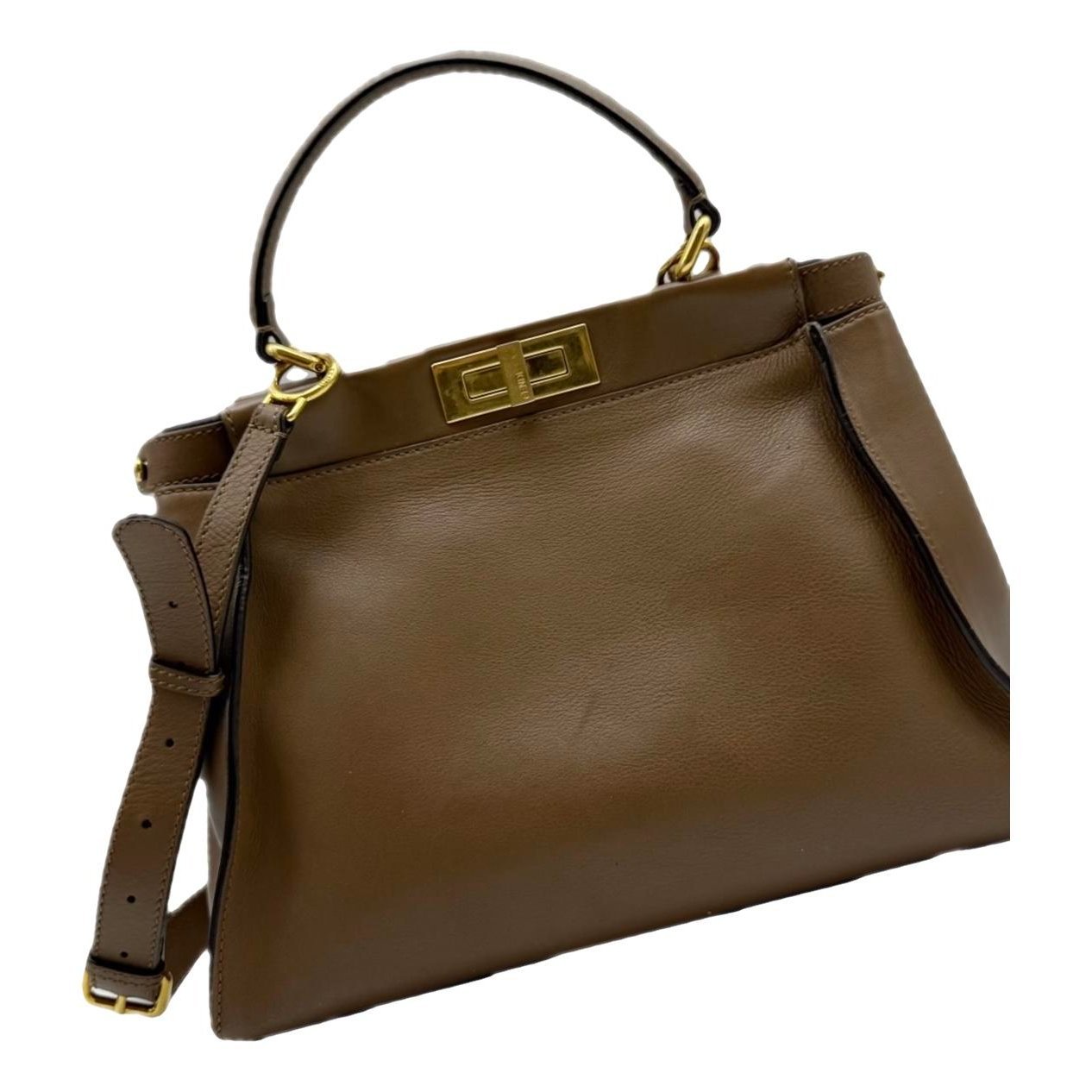 Peekaboo leather handbag