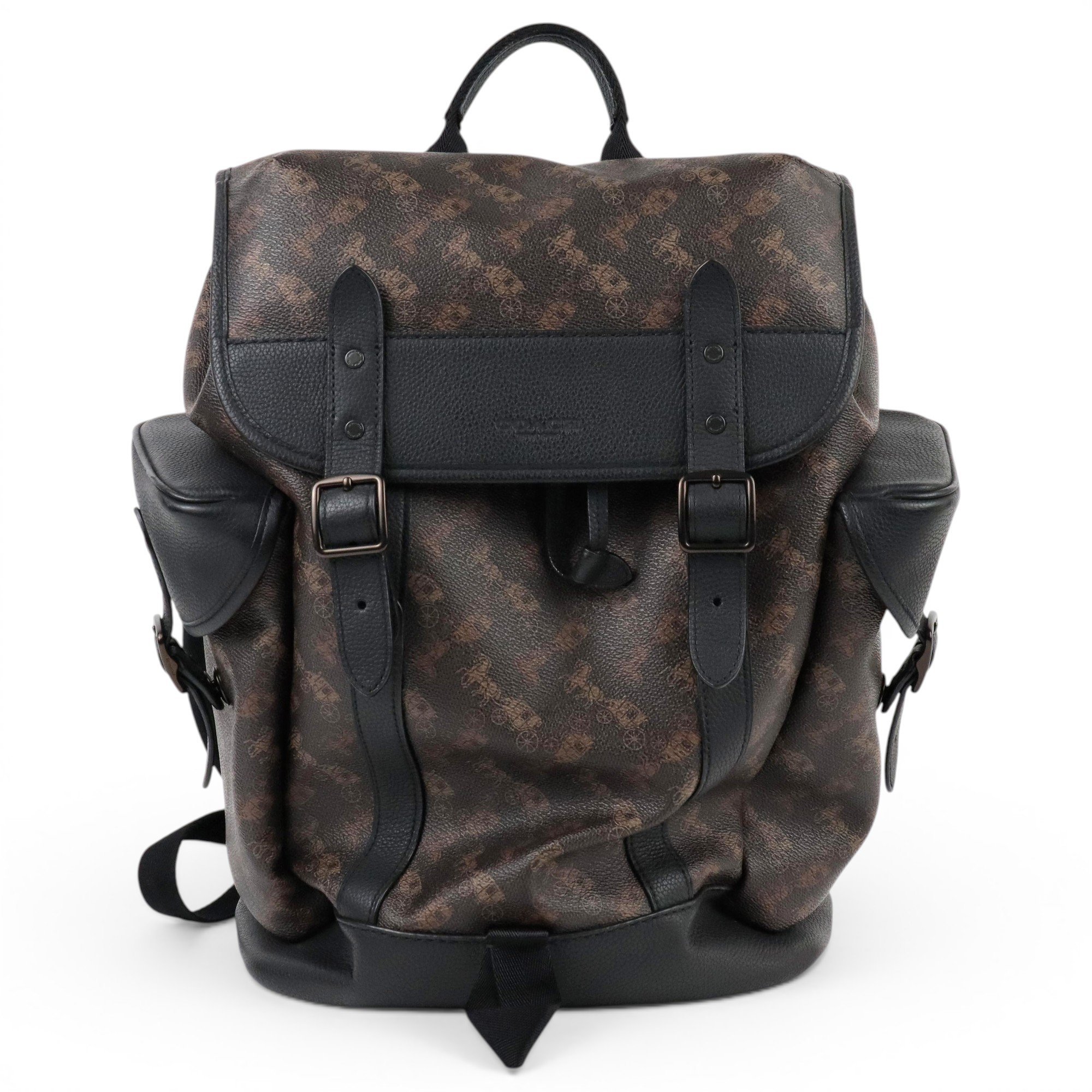 Leather backpack