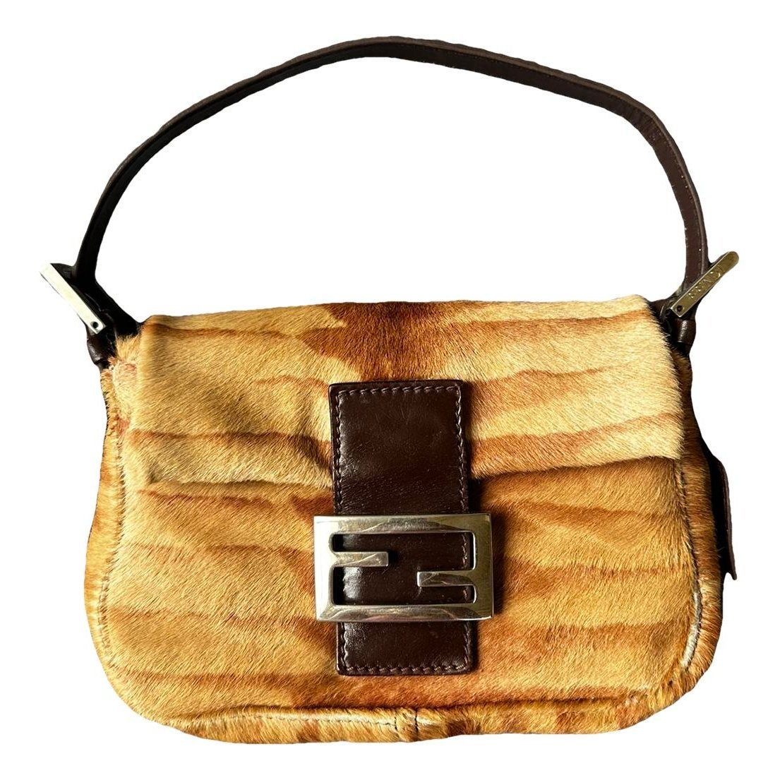 Baguette pony-style calfskin handbag