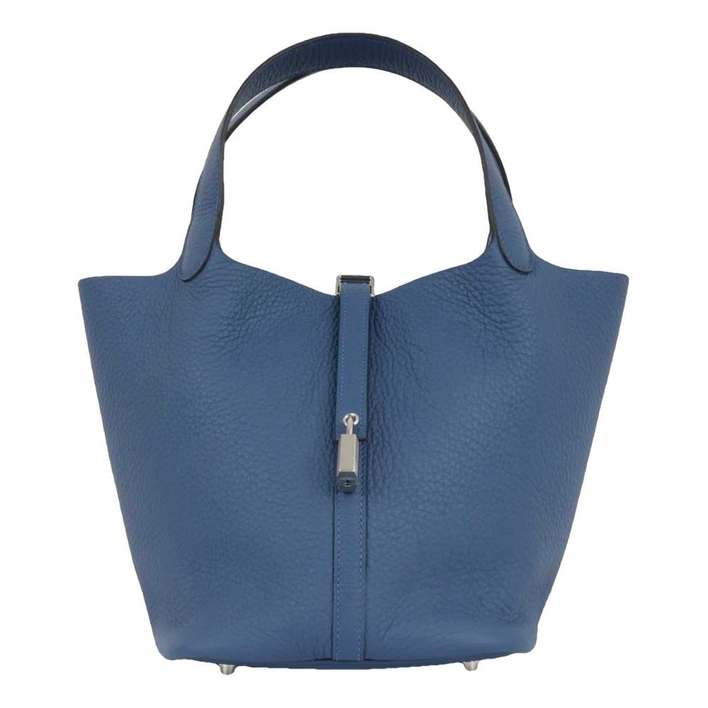 Picotin leather tote