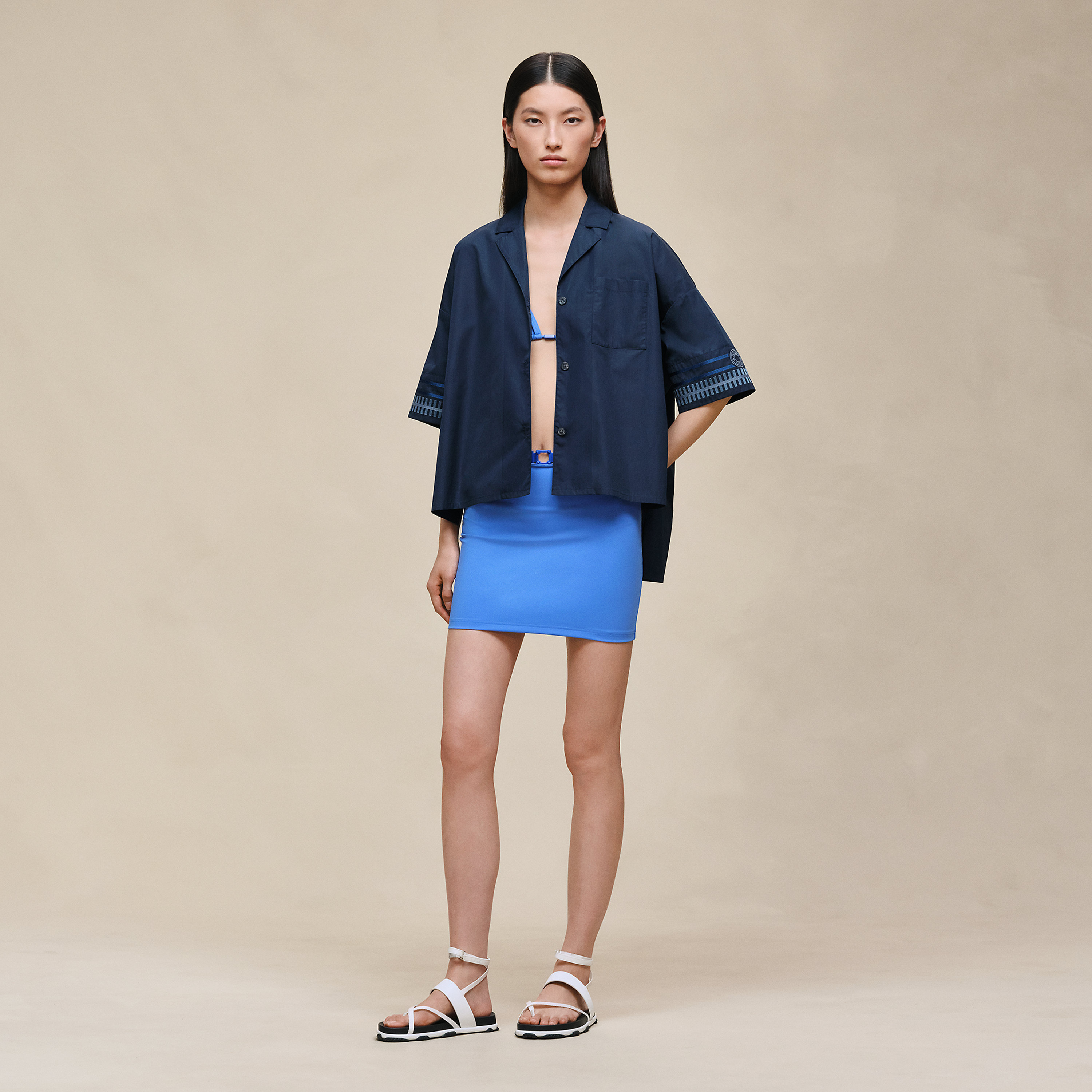 Embroidered beach tunic