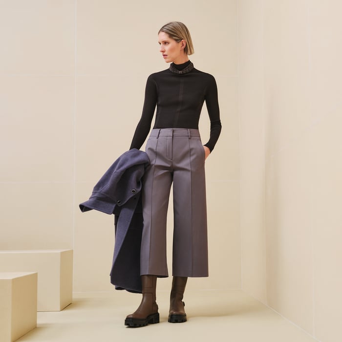 Gris Pierre Cropped Pants
