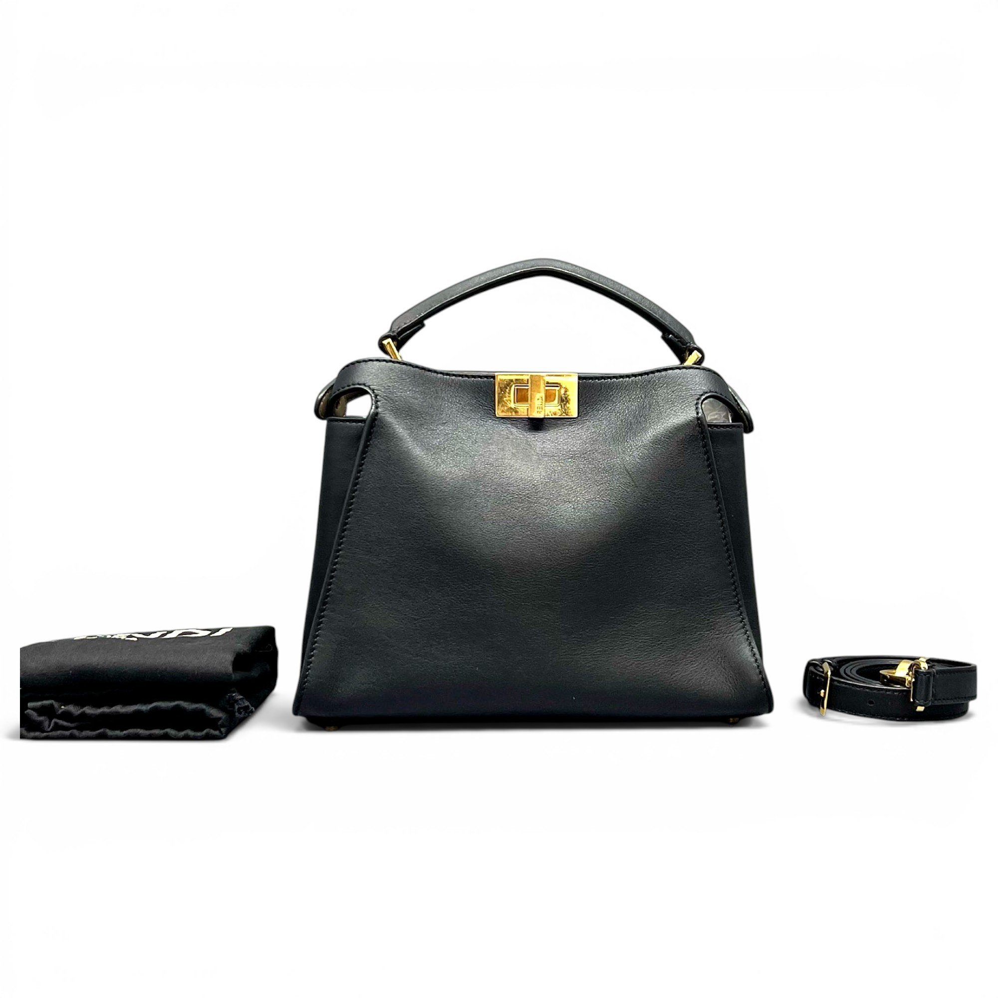Peekaboo leather handbag