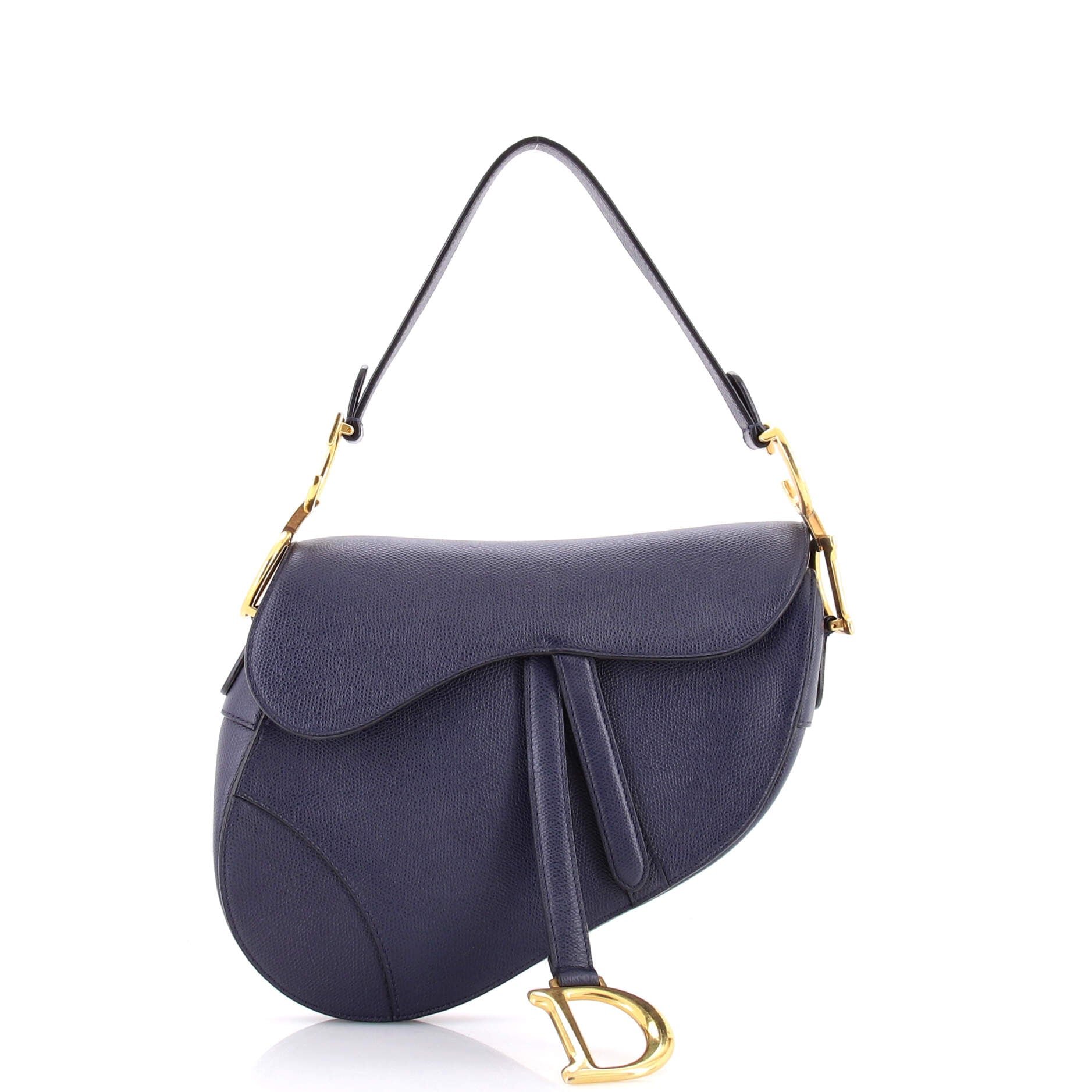 Saddle Handbag Leather Medium