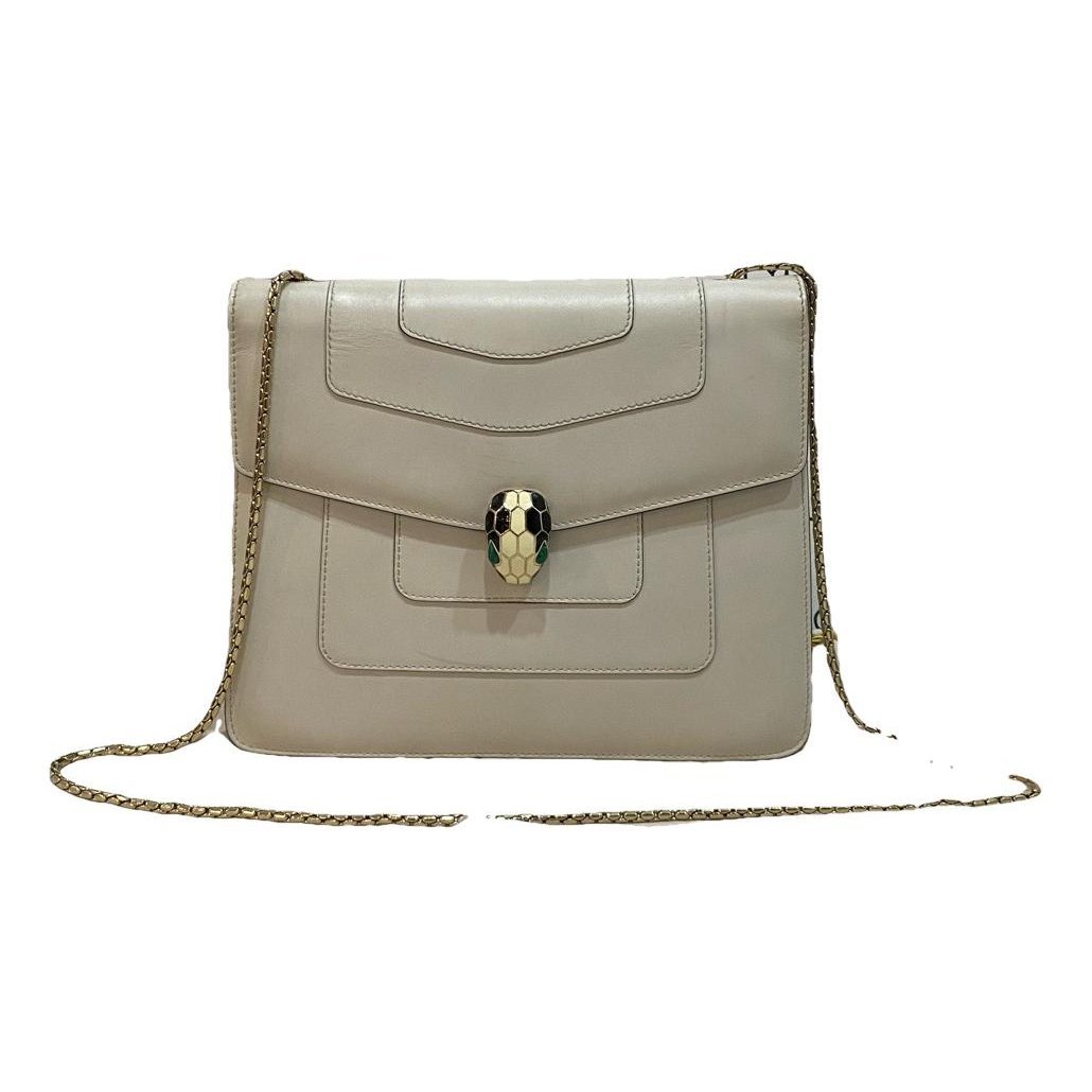 Serpenti leather handbag
