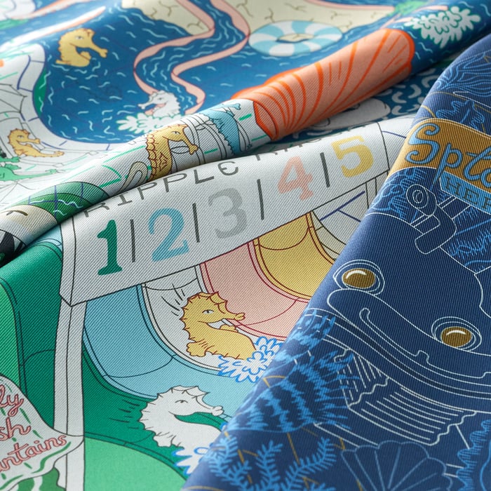 Splash Park Double Face Scarf 90