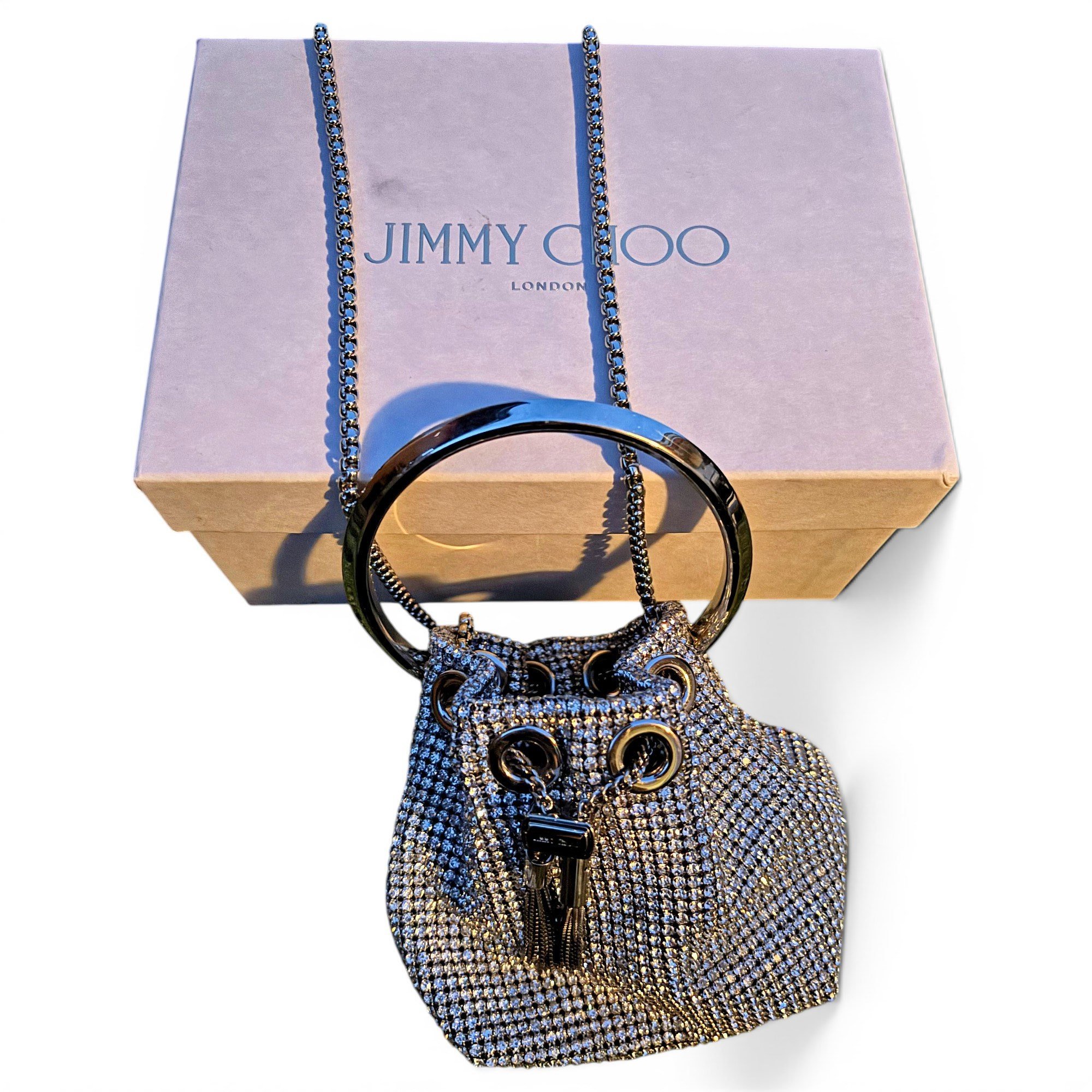 Jimmy Choo Bon silk mini bag