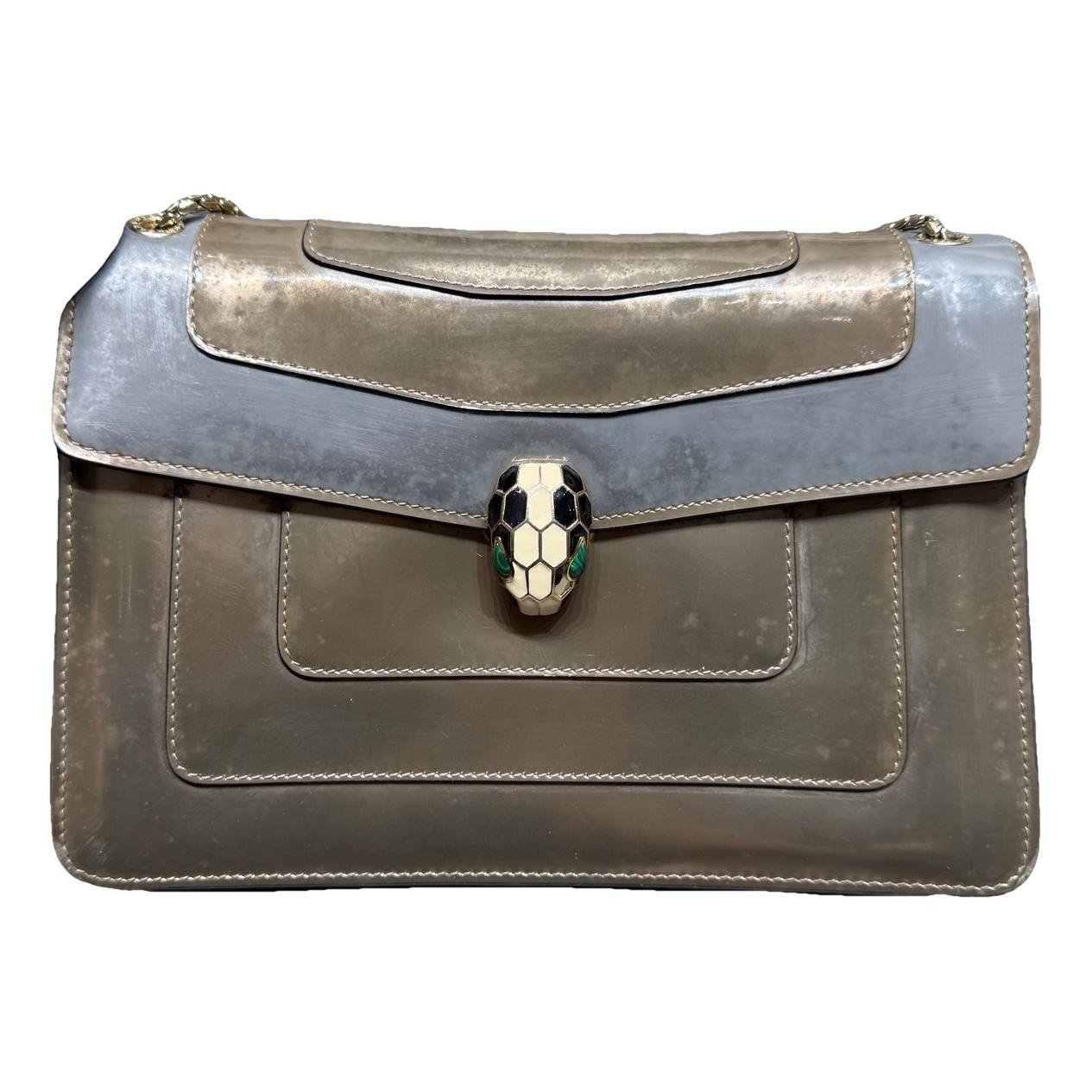 Serpenti leather handbag