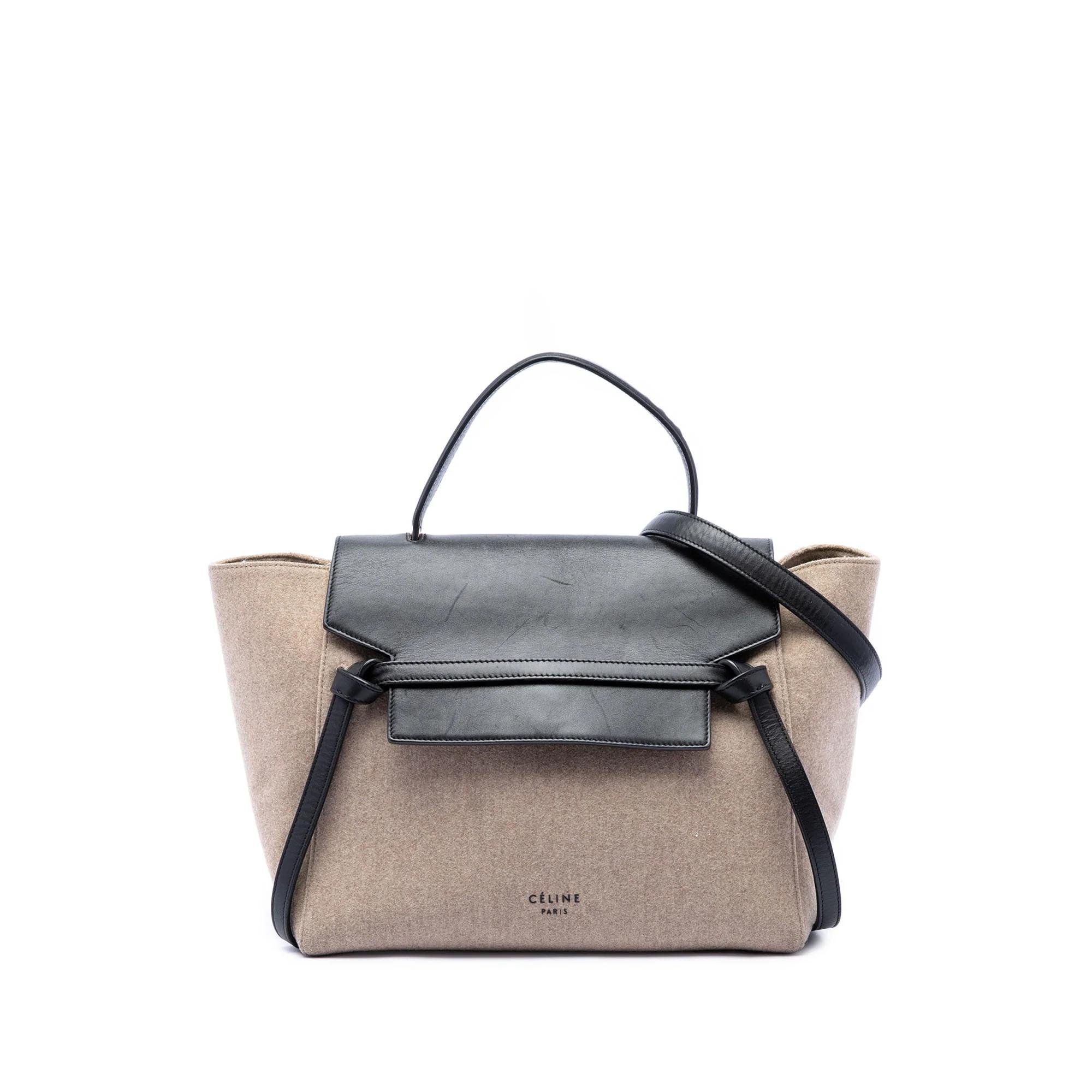 Belt pony-style calfskin handbag