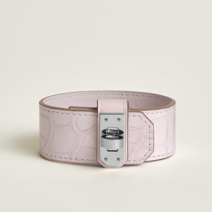 Mauve Pâle Kelly Twist Bracelet, Small Model