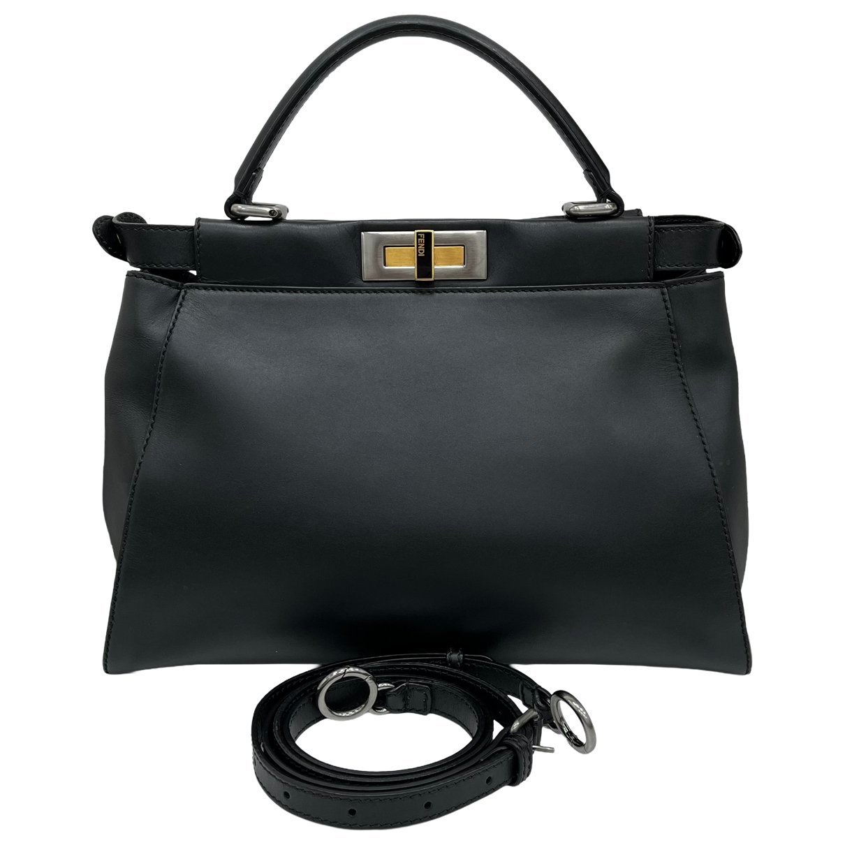 Peekaboo leather handbag