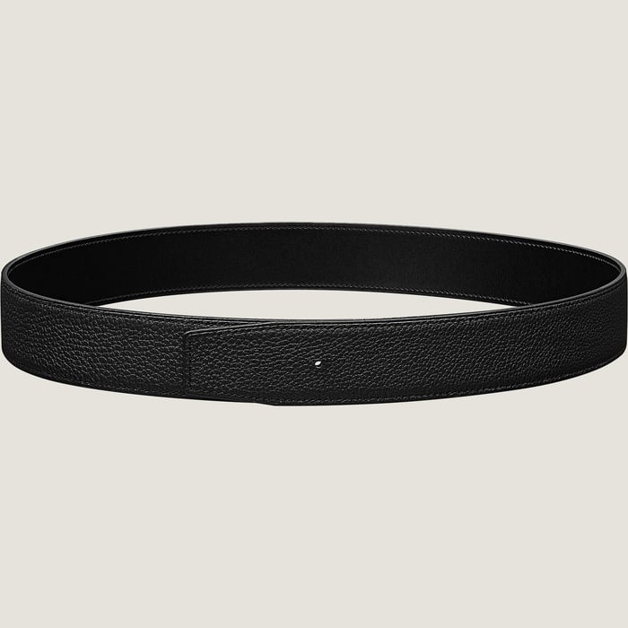 Noir Reversible Leather Strap 38 MM