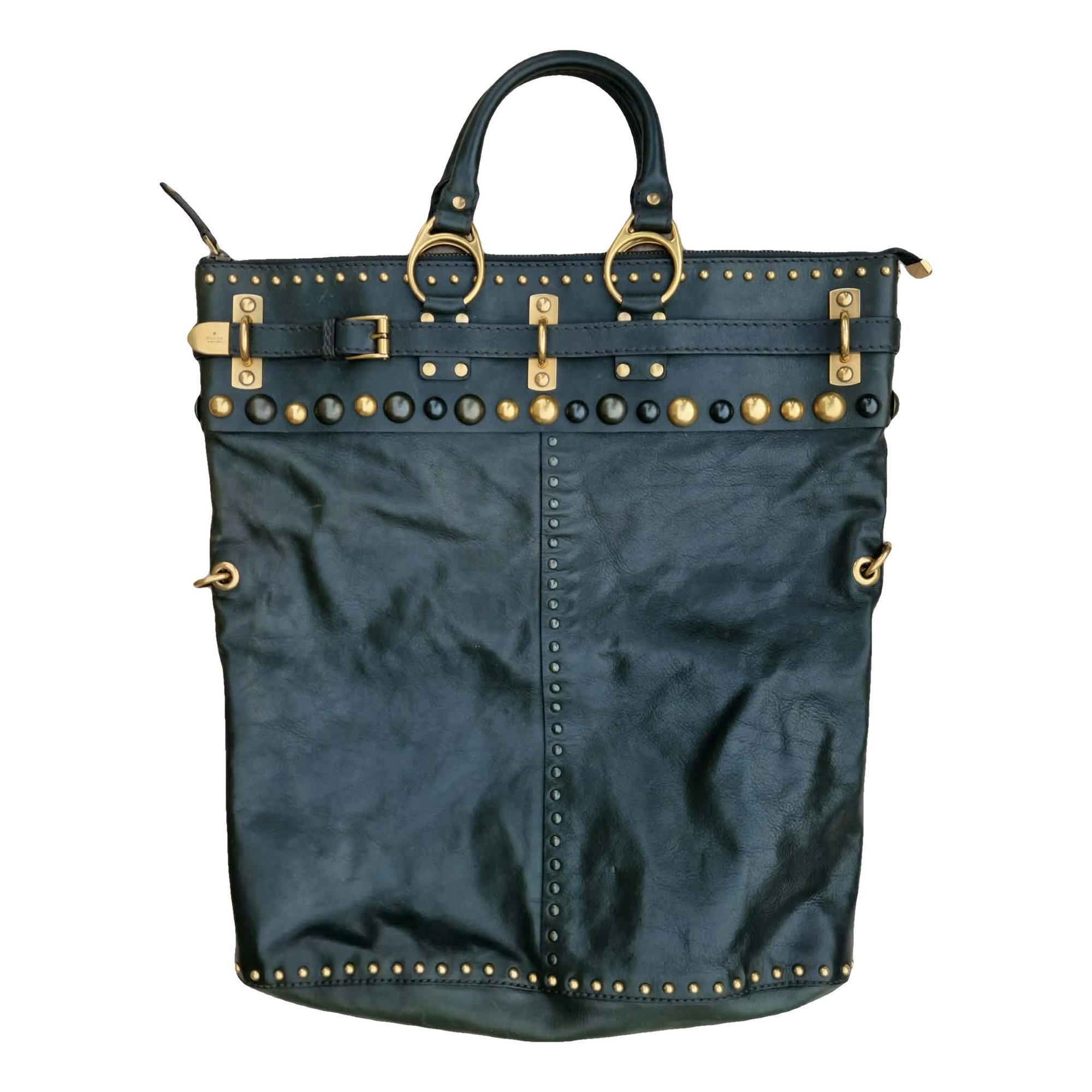 Leather travel bag