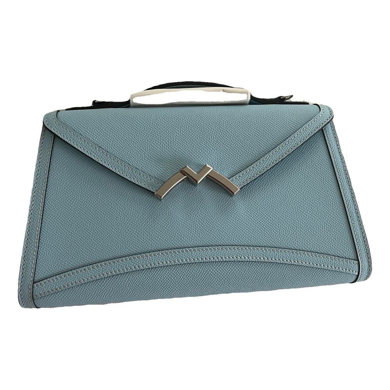 Leather clutch bag