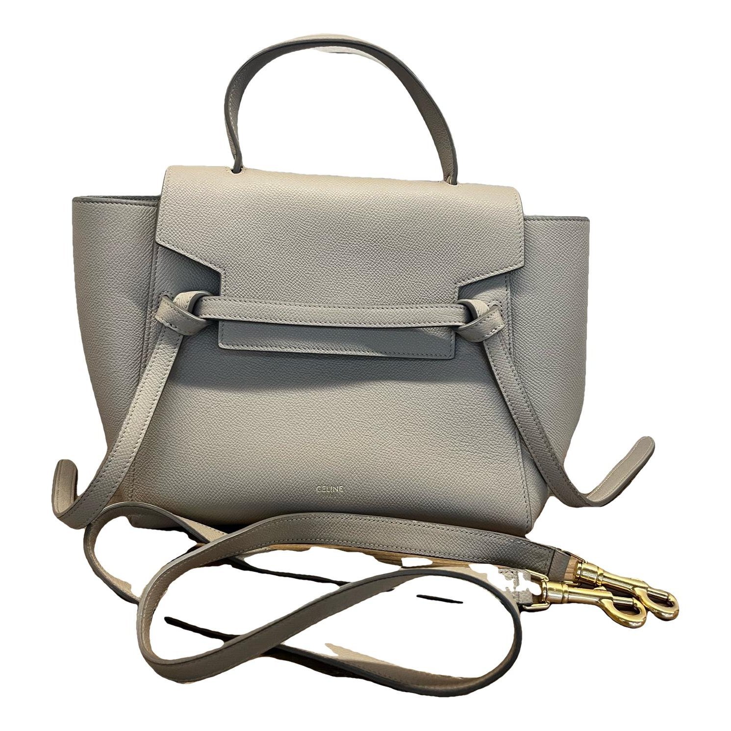 Belt leather handbag