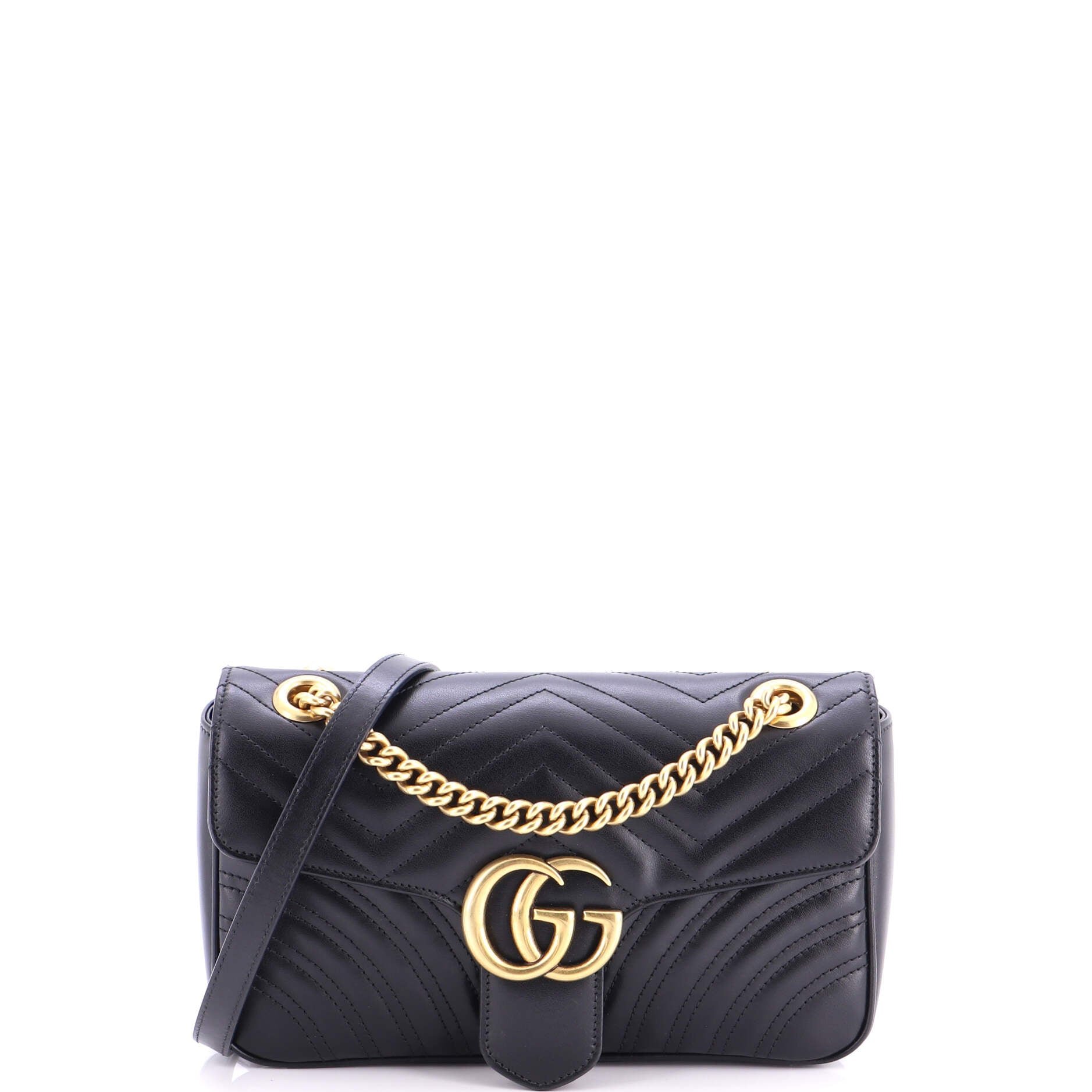 GG Marmont Flap Bag Matelasse Leather Small