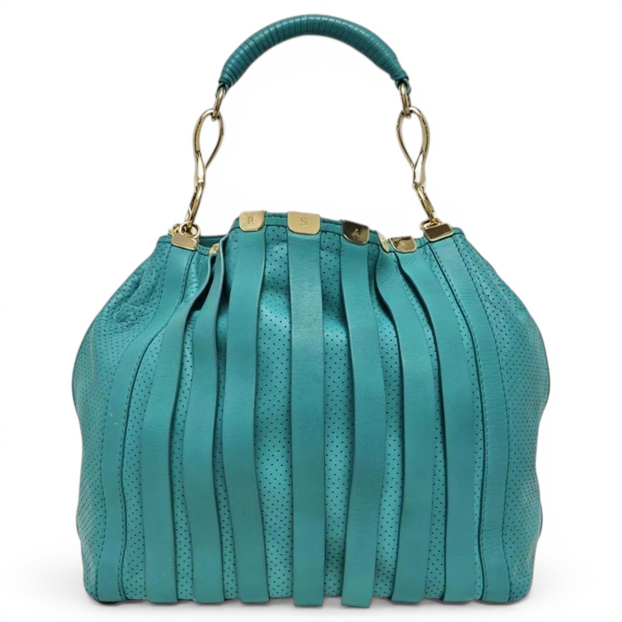 Versace La Medusa leather handbag