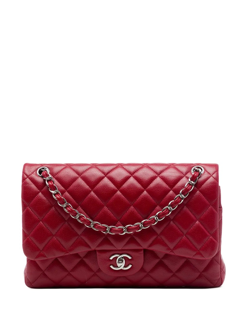 2010-2011 Jumbo Classic Caviar Double Flap shoulder bag