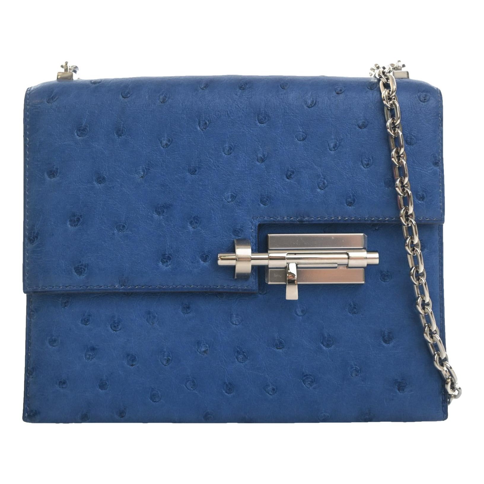 Verrou exotic leathers crossbody bag