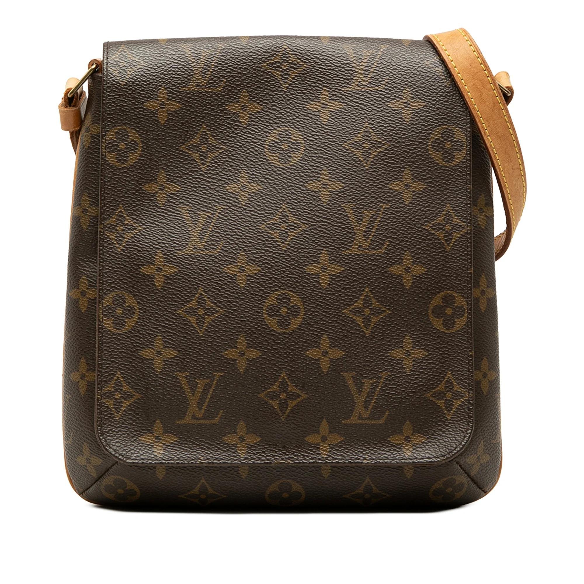 Musette cloth handbag