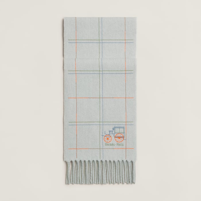 Gris Du Nord Brodee a Toute Berline ! Scarf