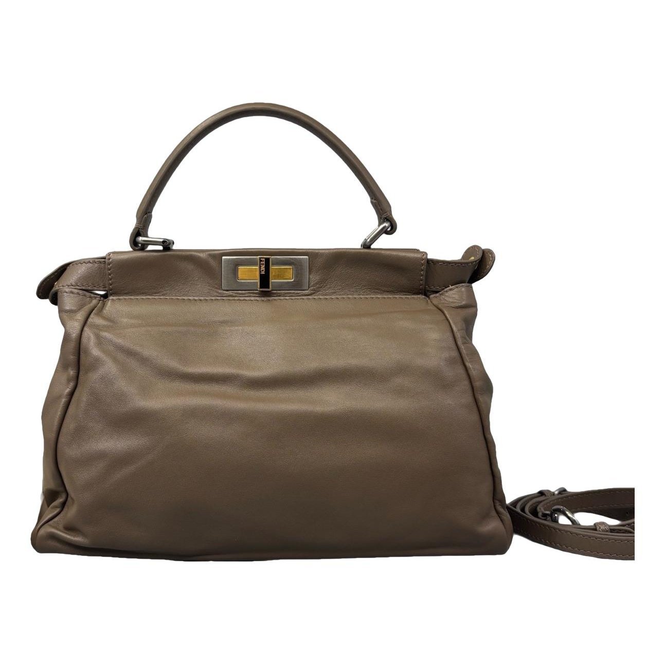 Peekaboo leather handbag