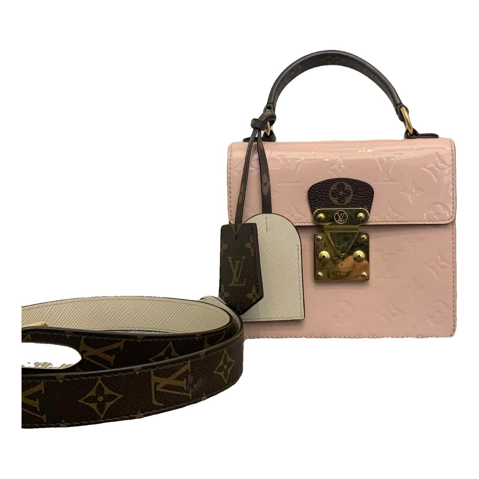 Spring street patent leather crossbody bag
