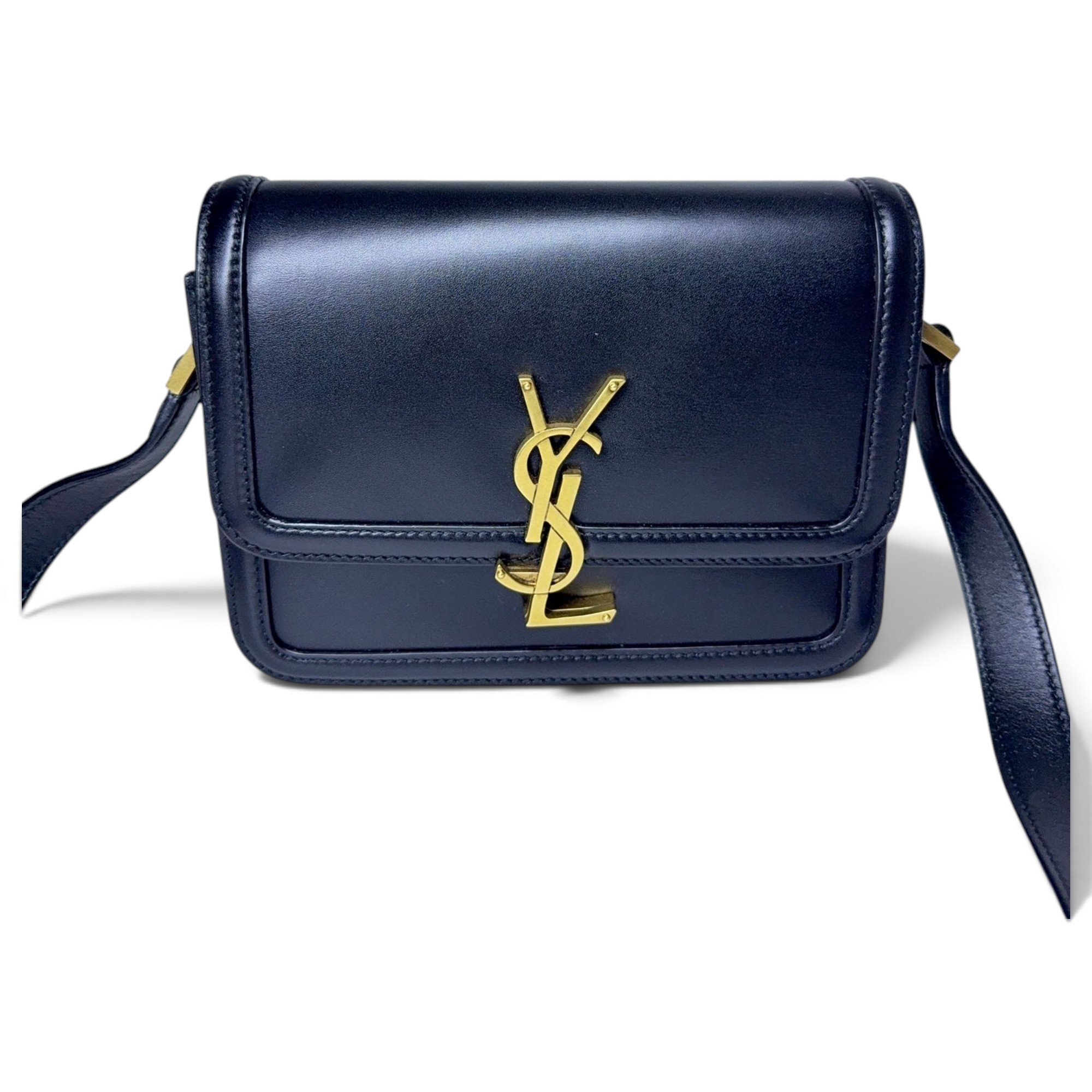 Solférino leather handbag