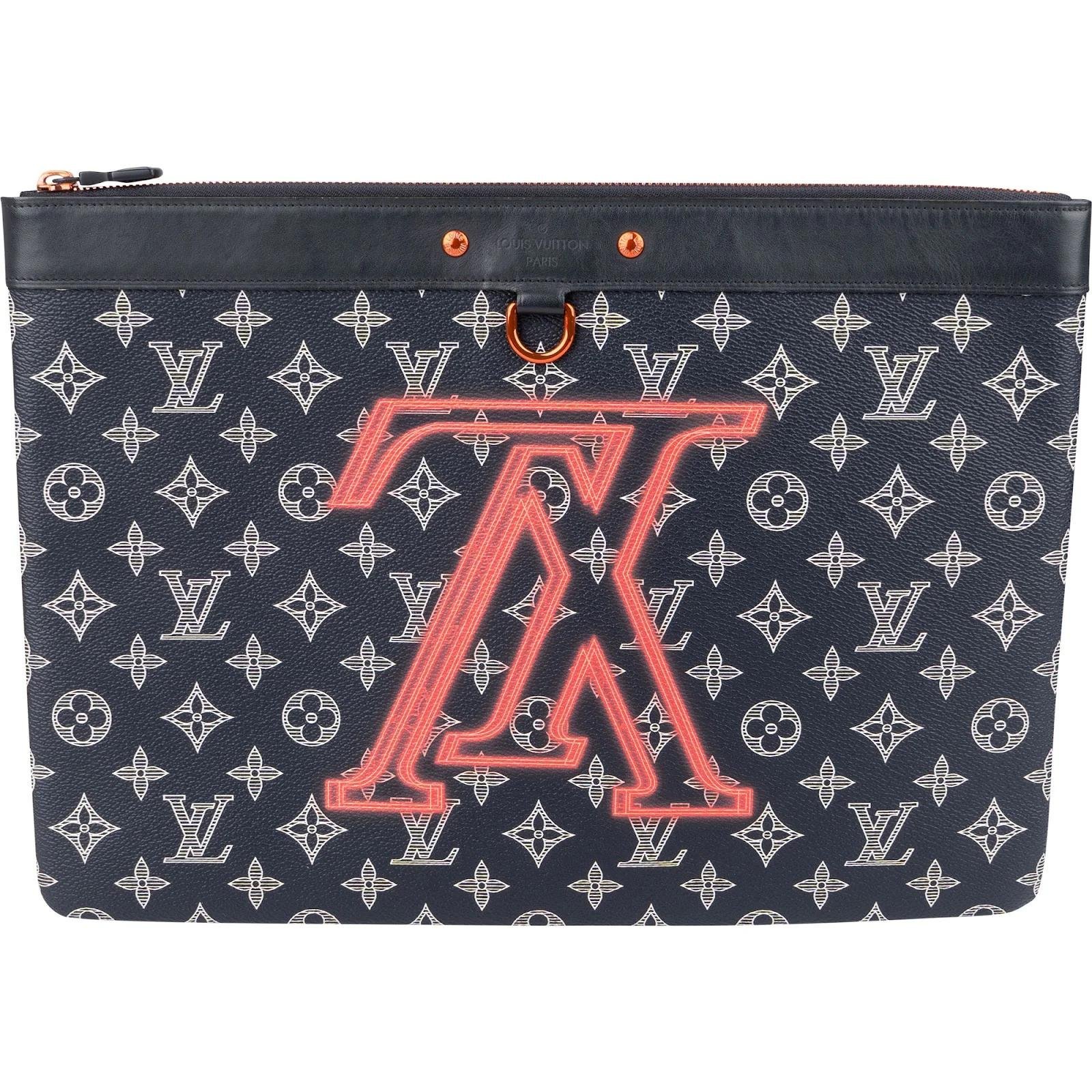 Leather clutch bag