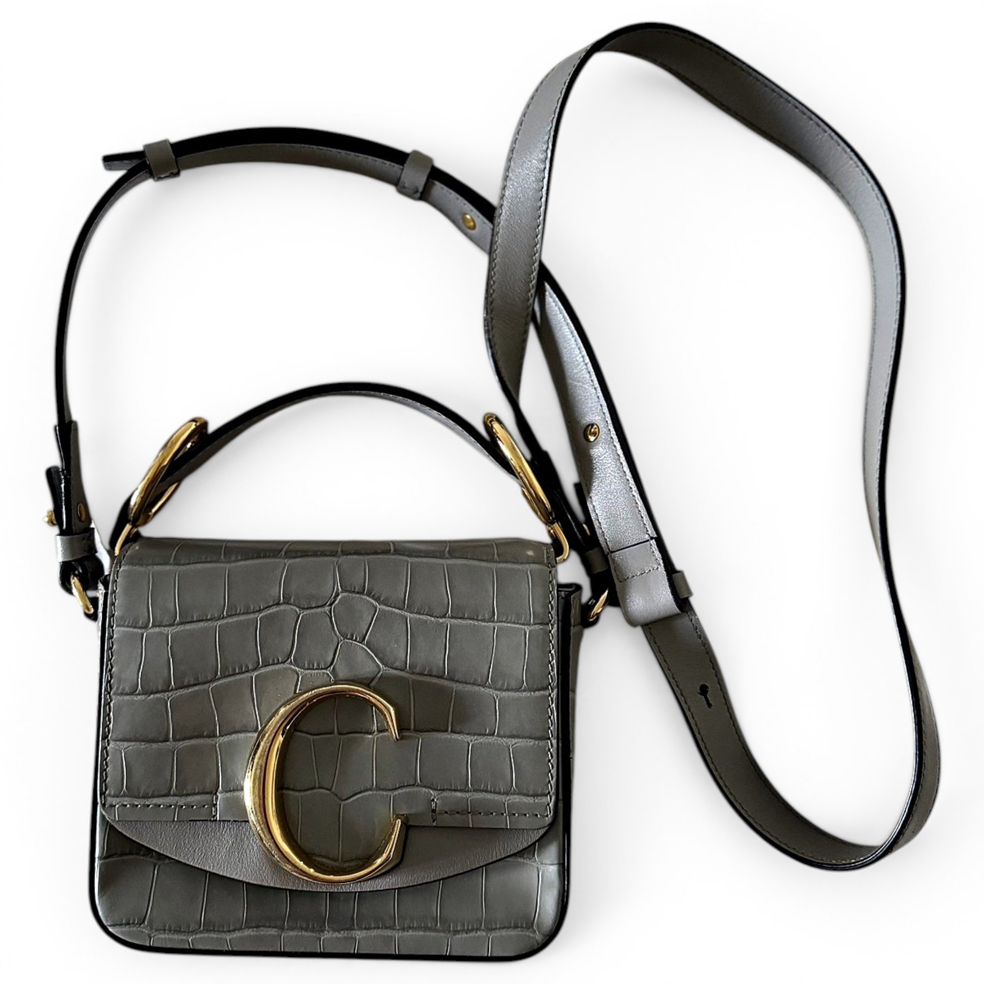 Chloe C leather crossbody bag