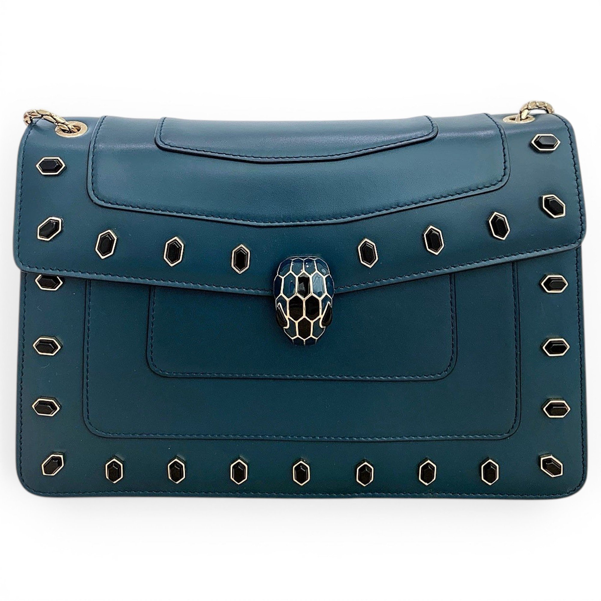 Bvlgari Serpenti leather handbag