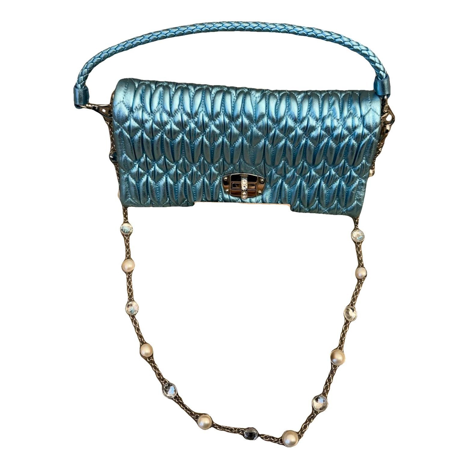 My Miu leather handbag