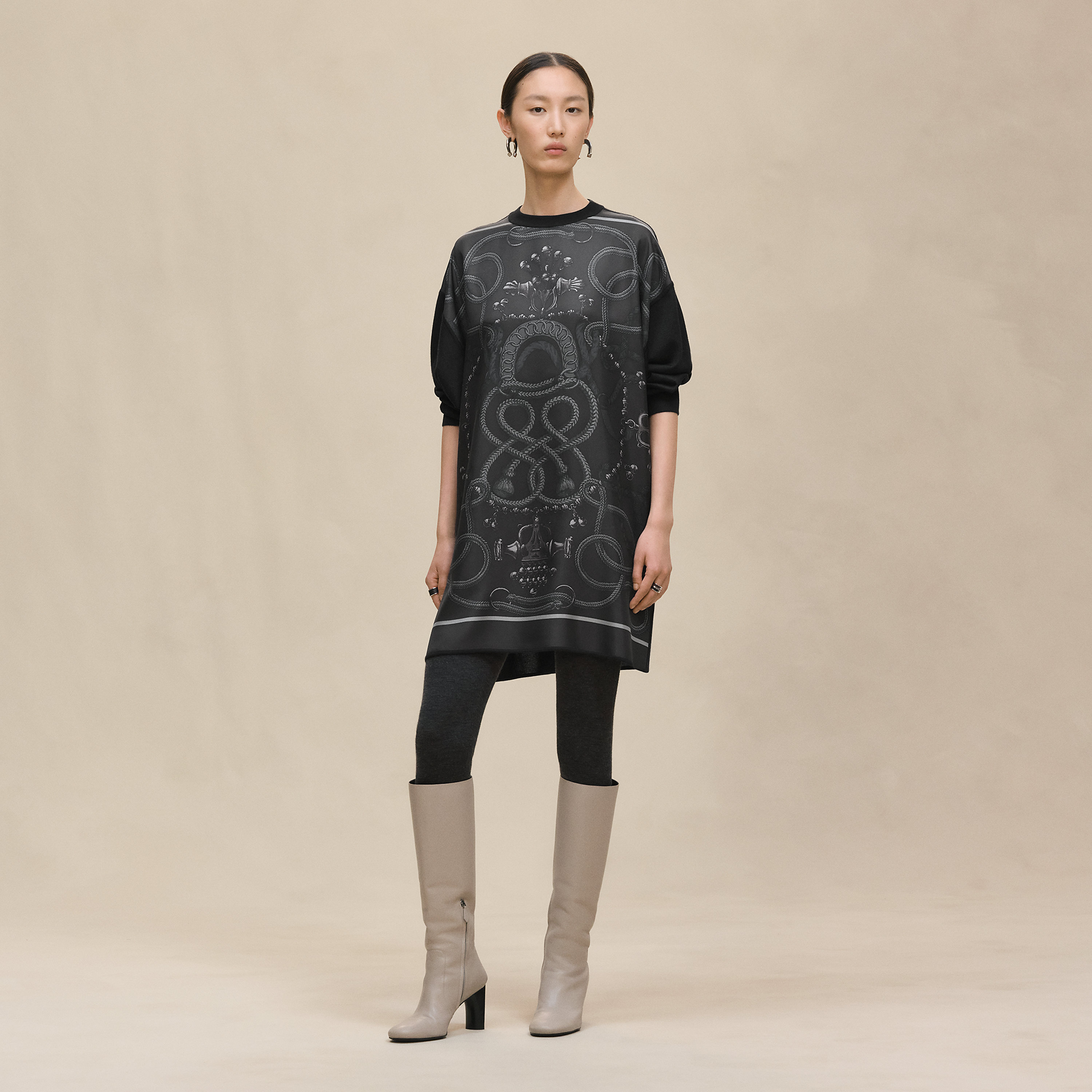 "Palefroi Remix" twillaine tunic short dress