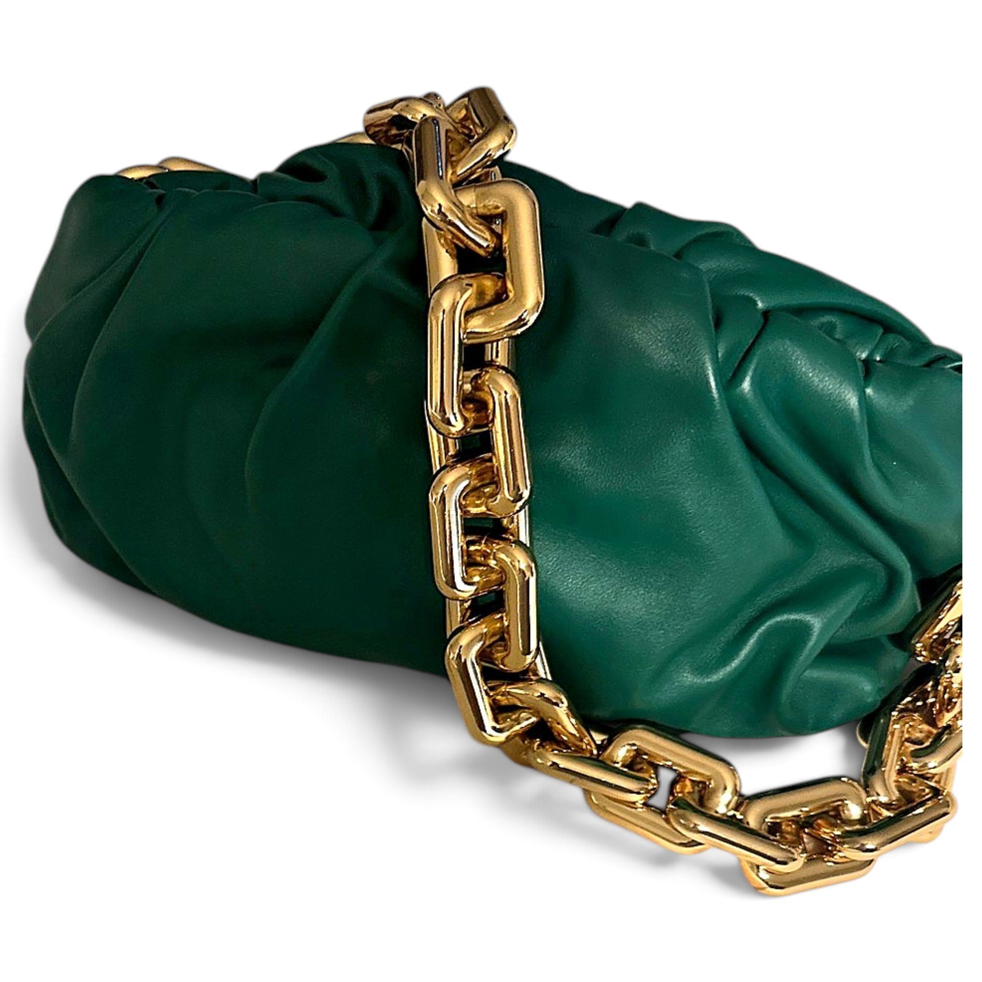 Chain Pouch leather handbag