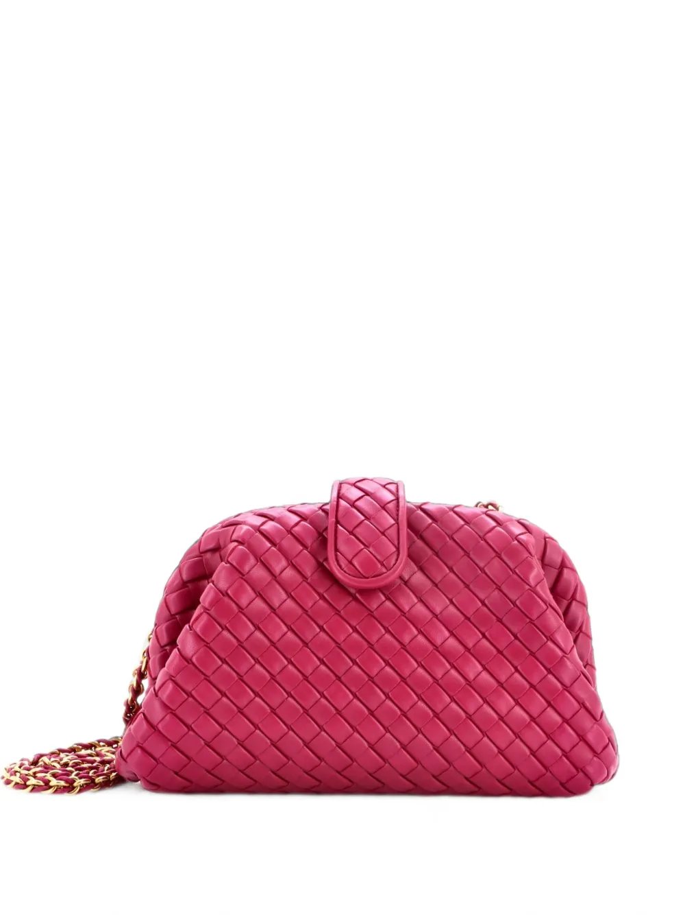 Lauren 1980 with Chain Intrecciato Nappa Teen clutch bag